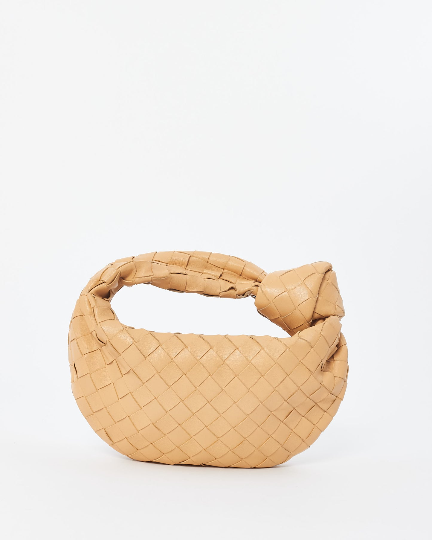 Bottega Veneta Beige (Almond) Intrecciato Leather Mini Jodie