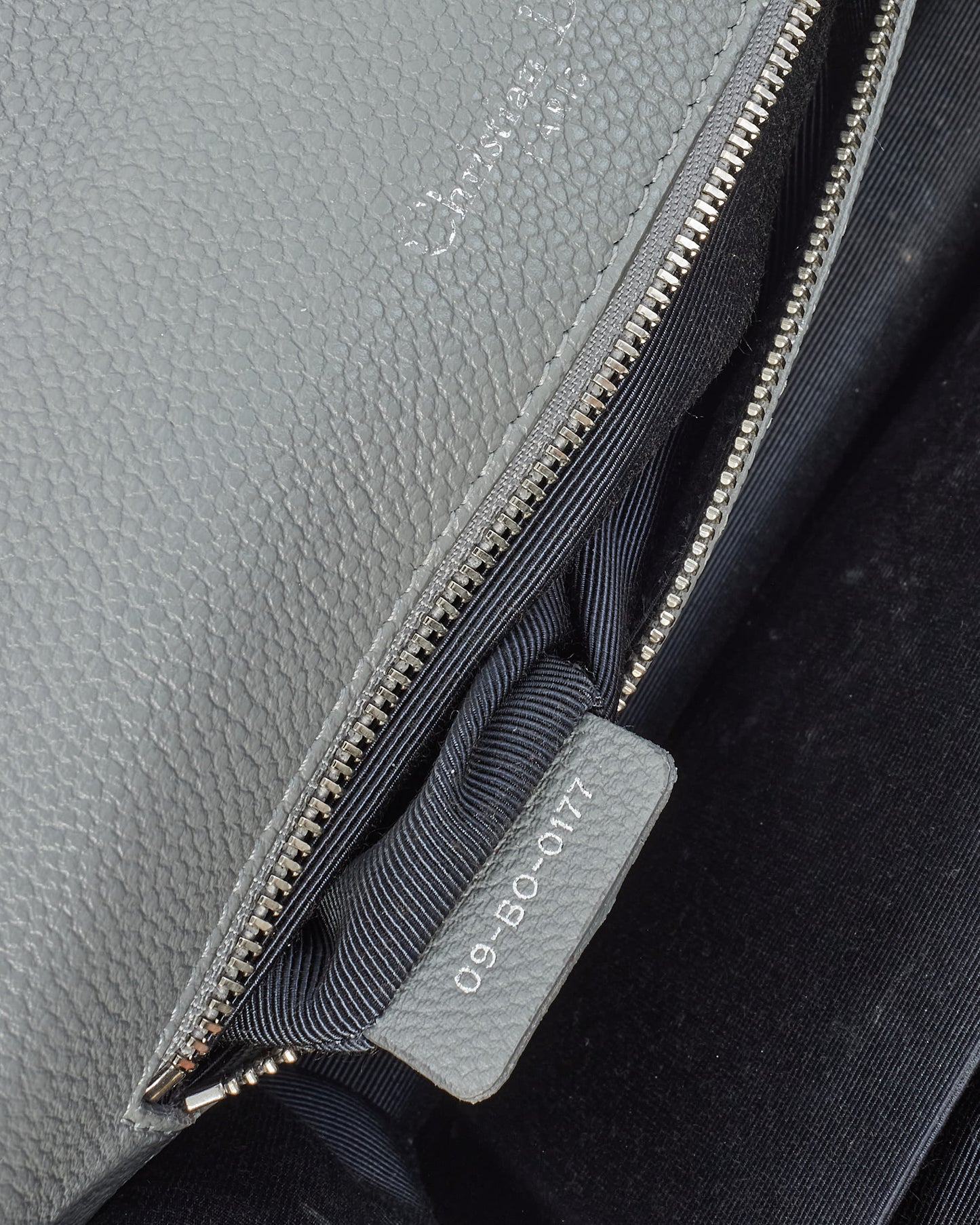 Dior Grey Leather Cannage Diorama Shoulder Bag