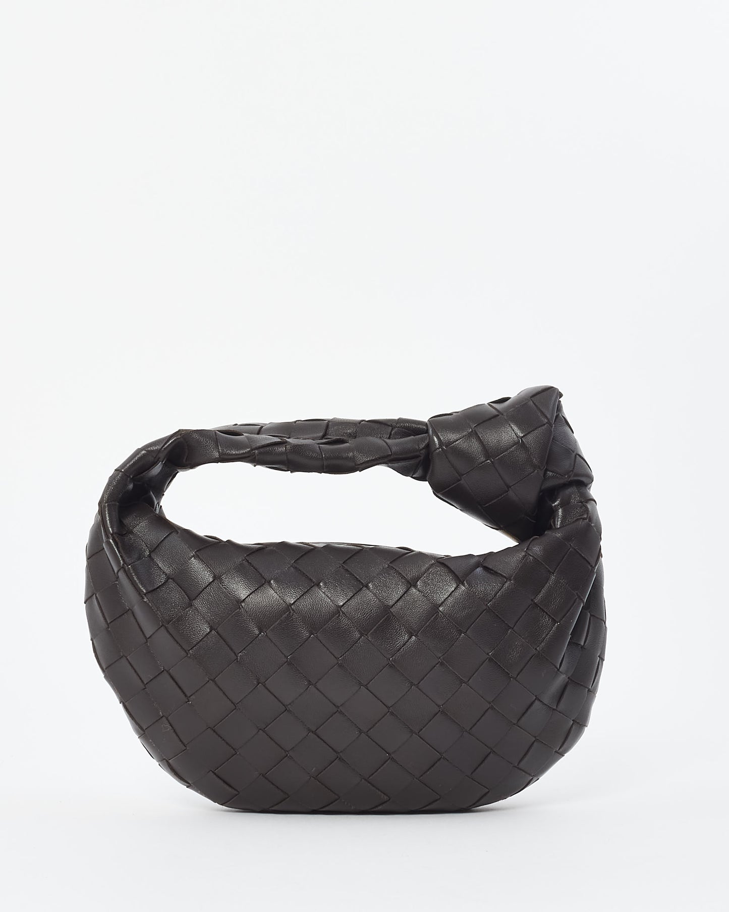 Bottega Veneta Brown Intrecciato Leather Mini Jodie