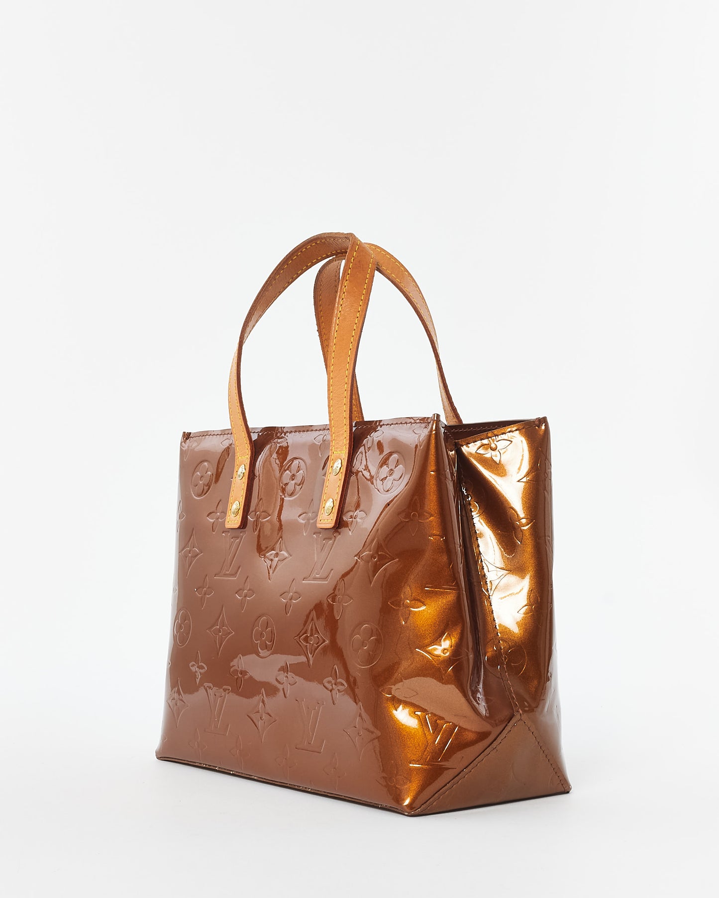 Louis Vuitton Bronze Monogram Vernis Reade Mini Tote Bag