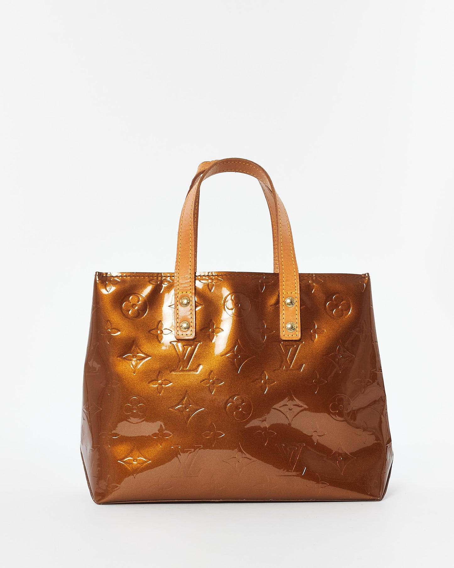 Louis Vuitton Bronze Monogram Vernis Reade Mini Tote Bag