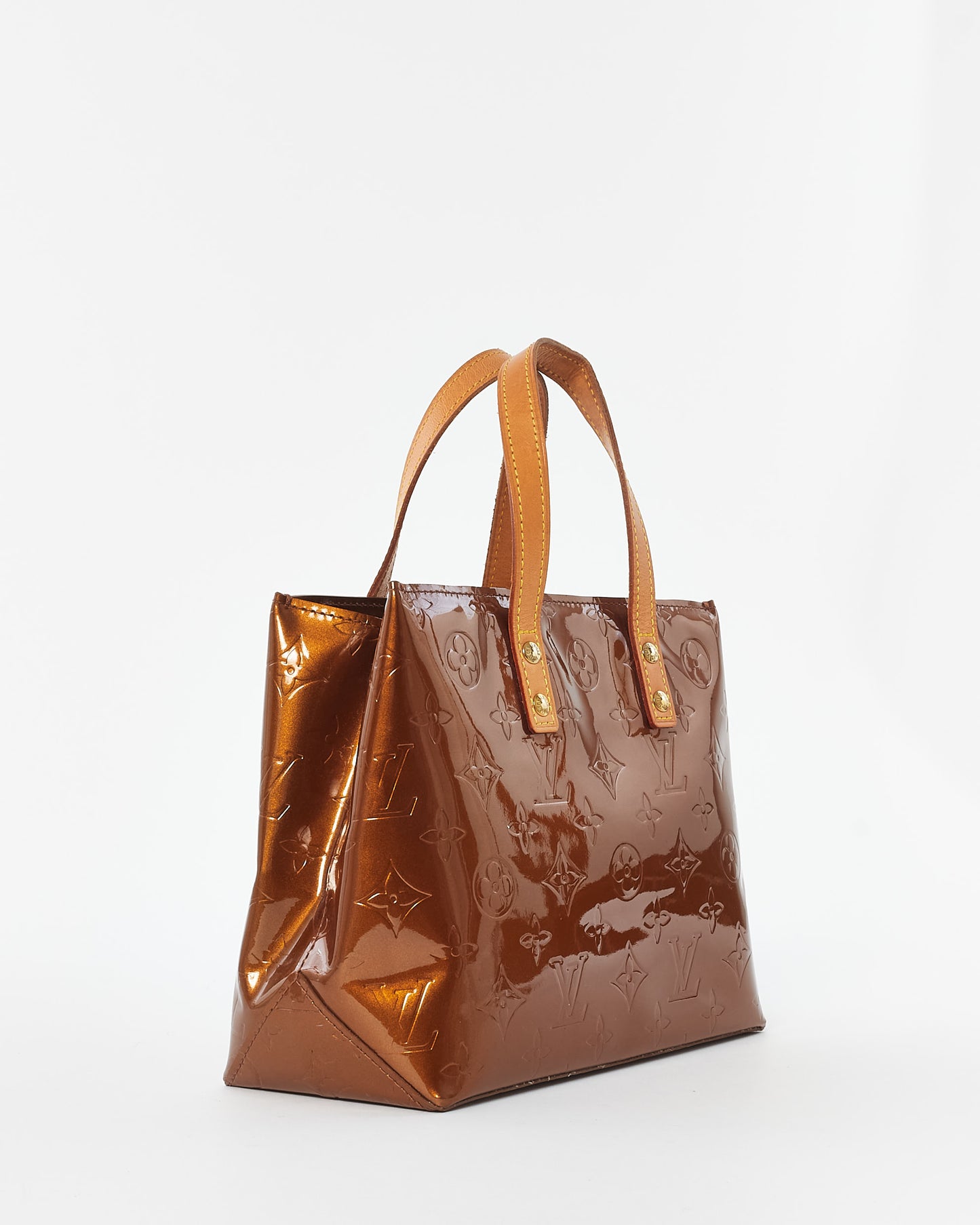 Louis Vuitton Bronze Monogram Vernis Reade Mini Tote Bag