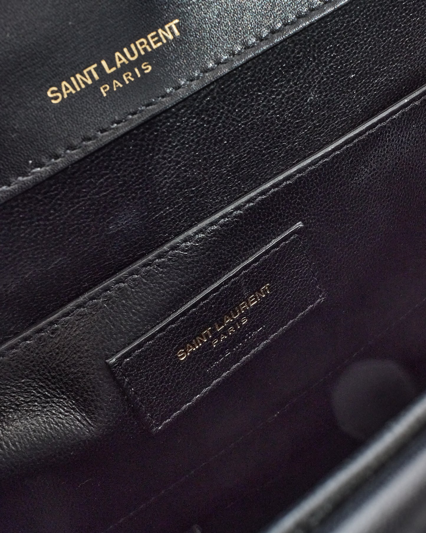 Saint Laurent Black Smooth Calfskin Leather Medium Sulpice Shoulder Bag