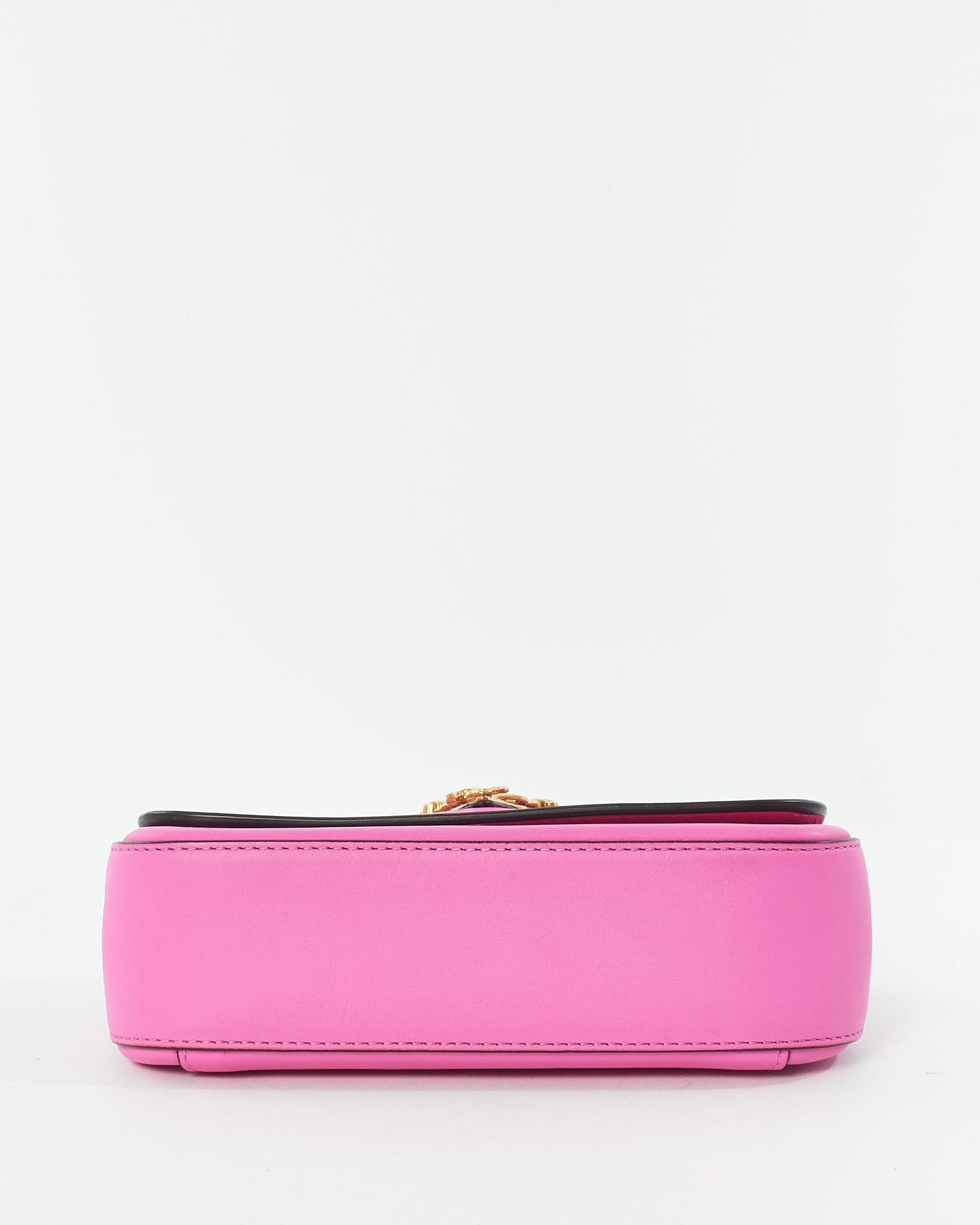 Versace Pink Leather Virtus Crossbody Bag