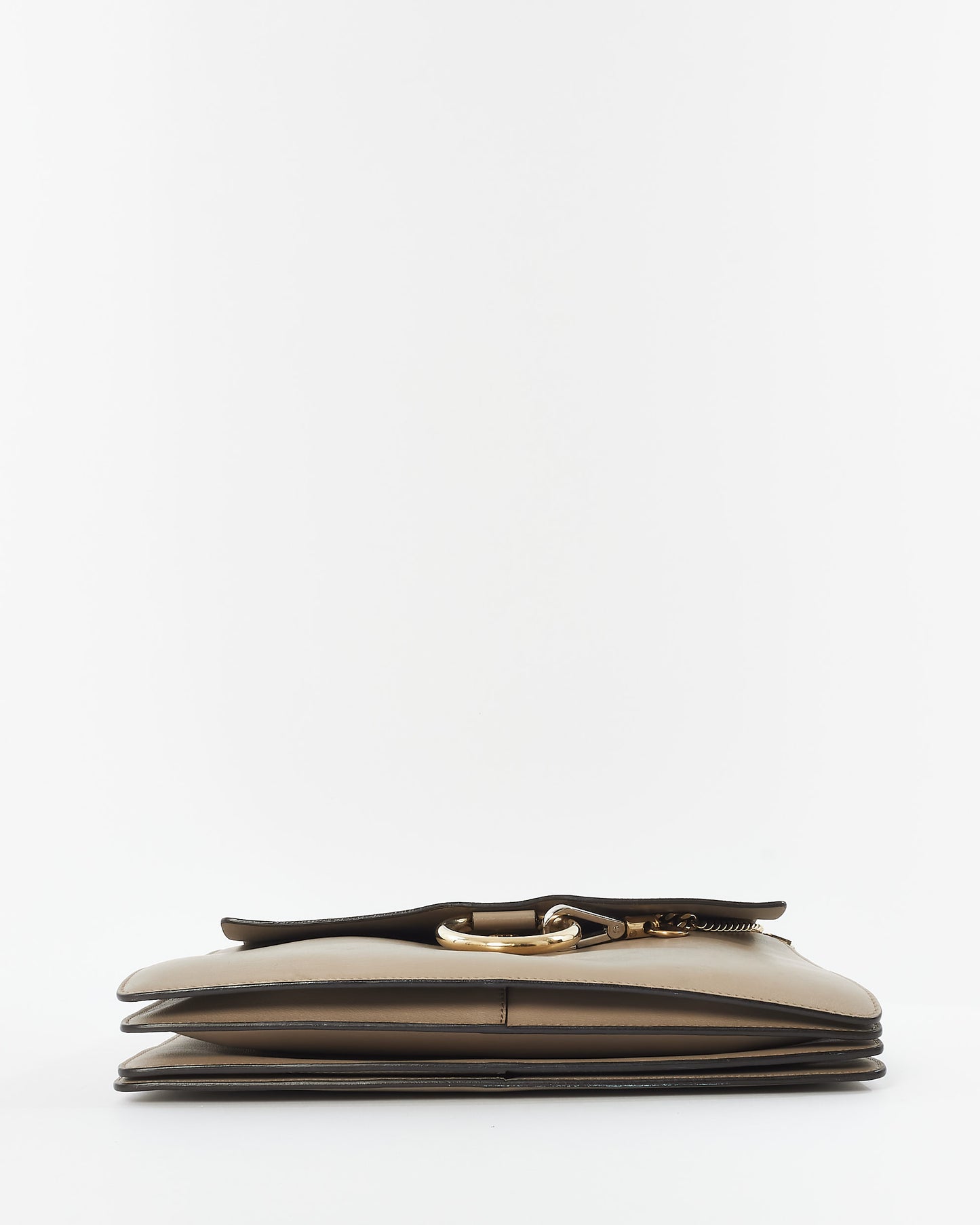 Chloé Taupe Leather 
Suede Faye Crossbody Bag