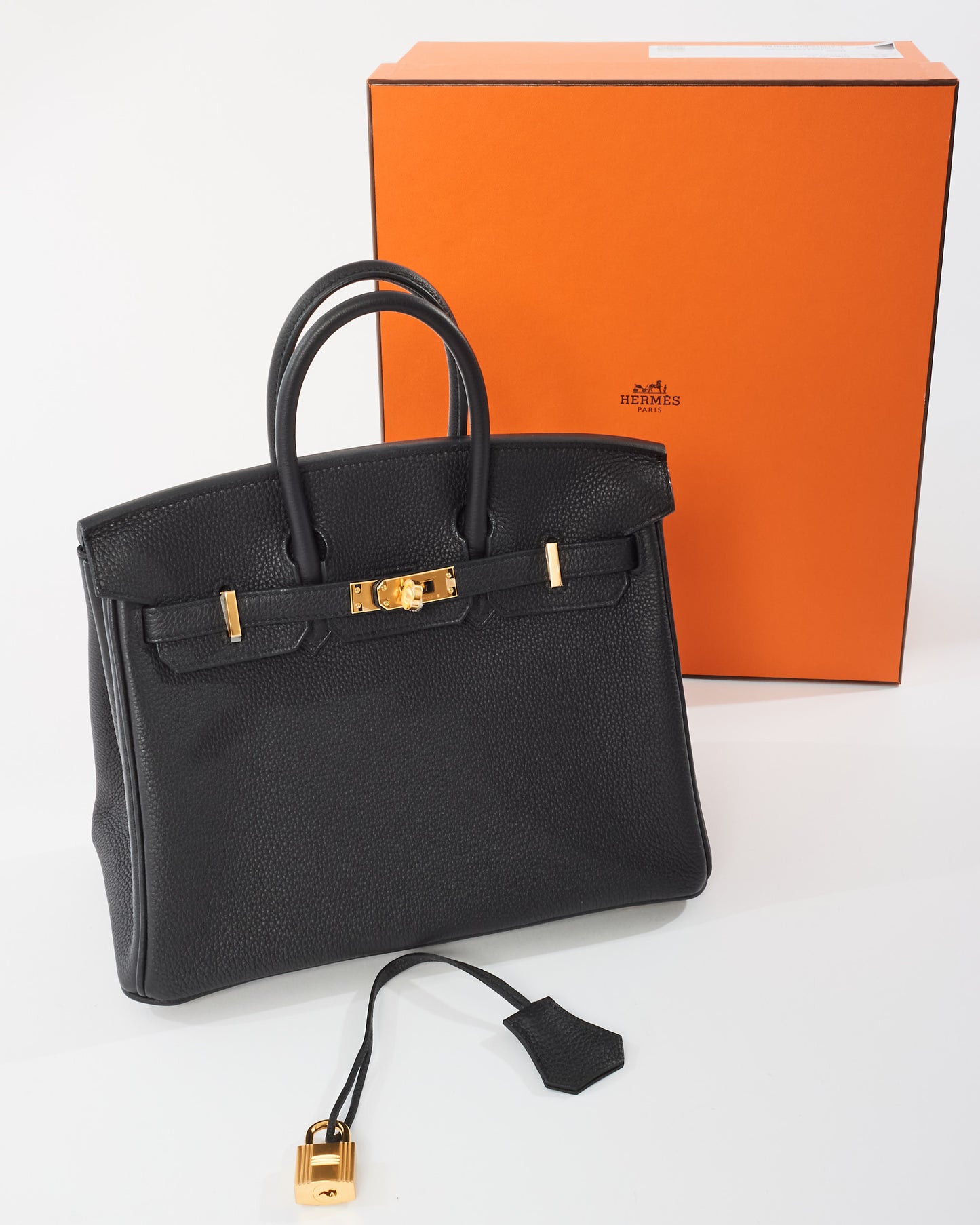 Hermès Black Togo Leather Birkin 25 GHW