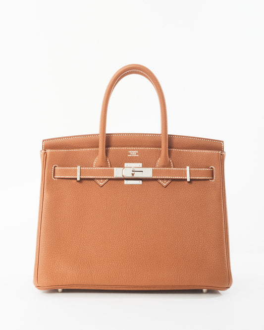 Hermès Gold Togo Leather Birkin 30 PHW