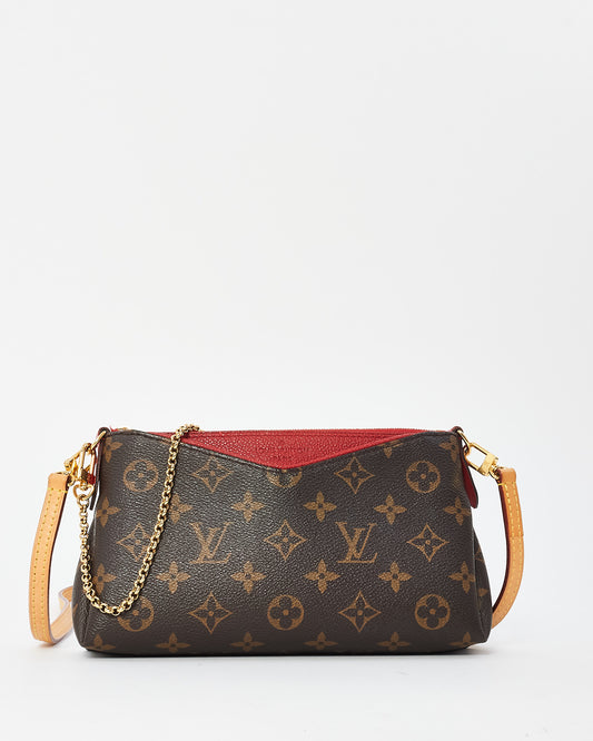 Louis Vuitton Red Monogram Canvas Pallas Crossbody Bag