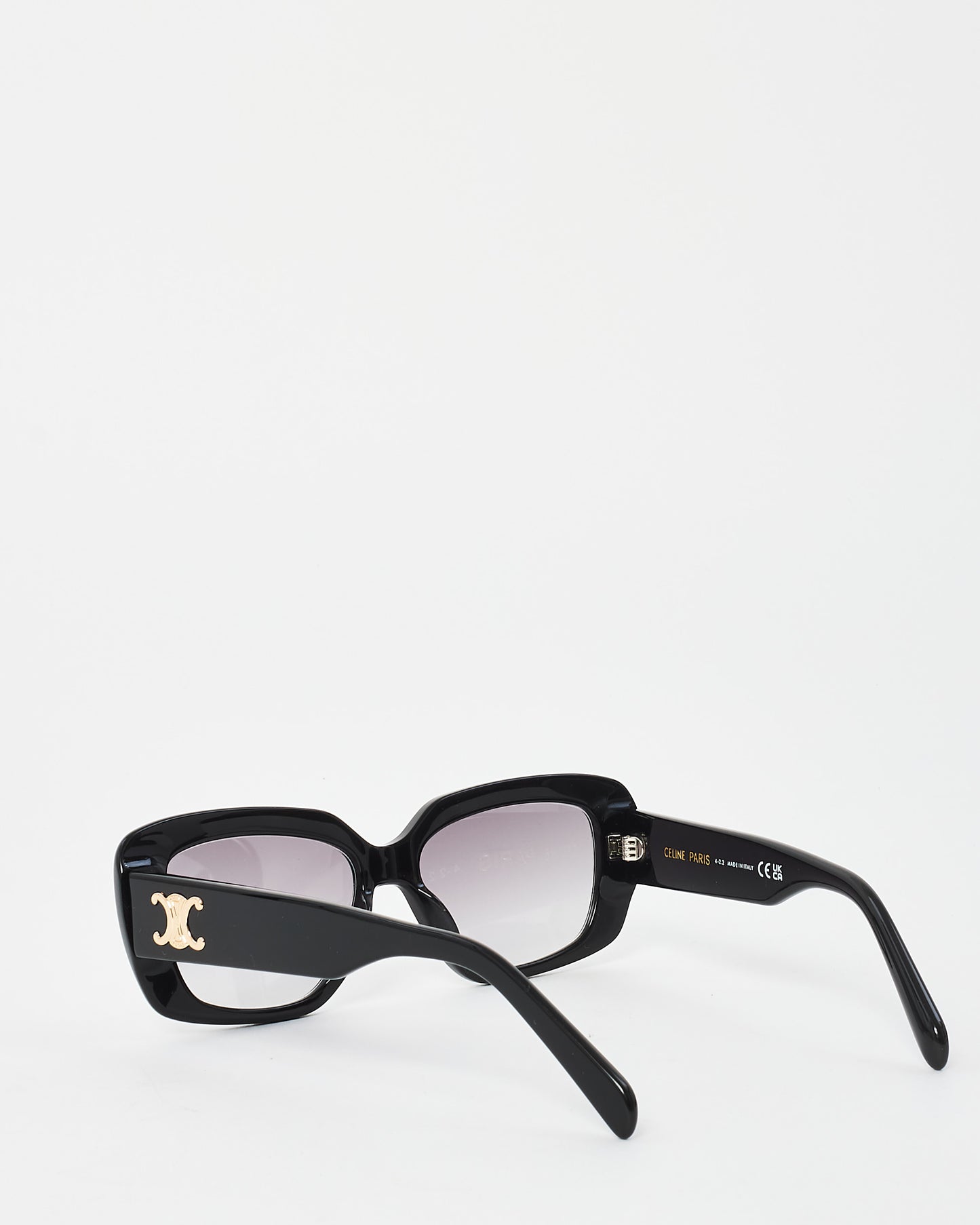 Celine Black Acetate CL40216U Triomphe Square Sunglasses