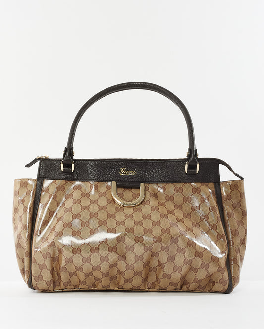 Gucci Monogram Coated Canvas GG Medium Abbey Shoulder Bag