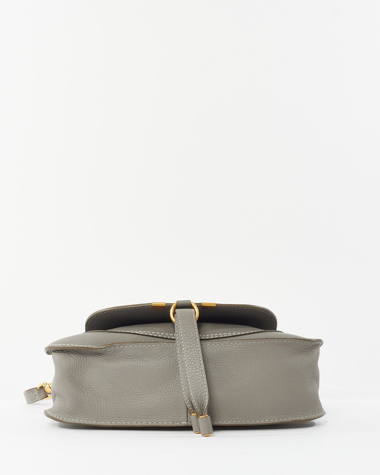 Chloé Grey Leather Small Marcie Crossbody Bag