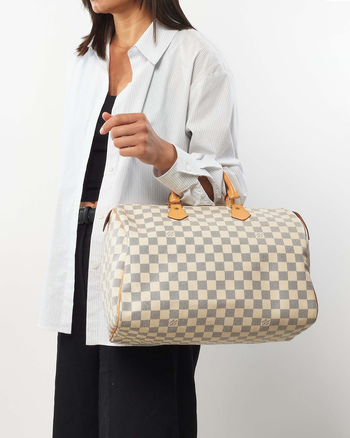 Louis Vuitton Damier Azur Coated Canvas Speedy 35