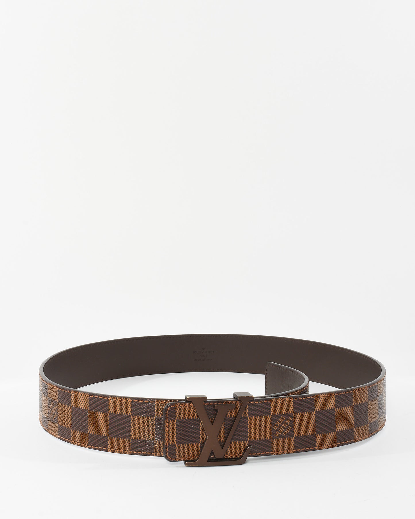 Louis Vuitton Damier Ebene Canvas LV Initiales Belt - 90/36