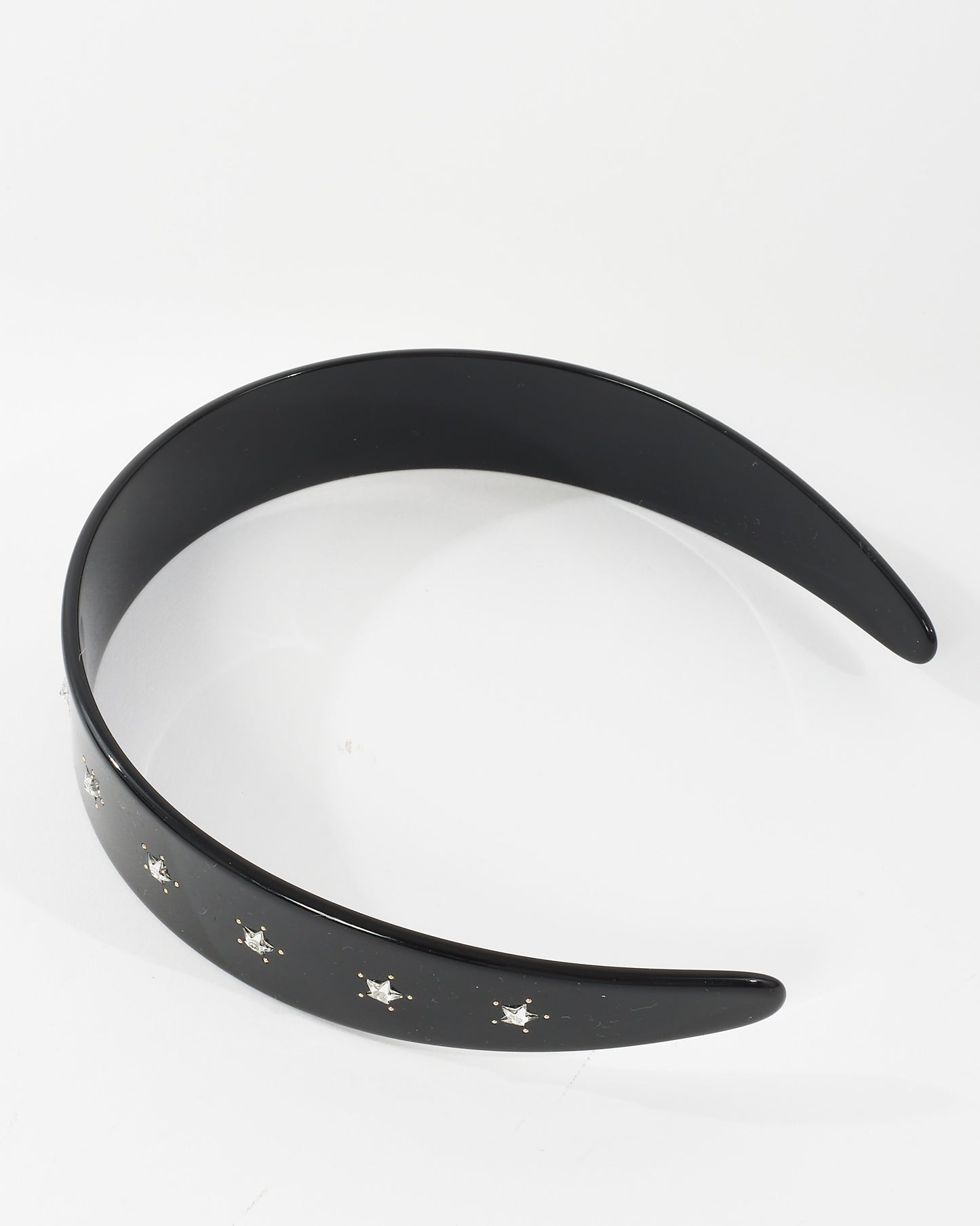 Gucci Black Crystal Interlocking G Headband