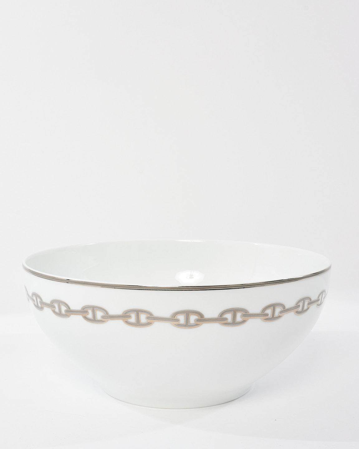 Hermès White 
Silver Chaine D
Ancre Bowl