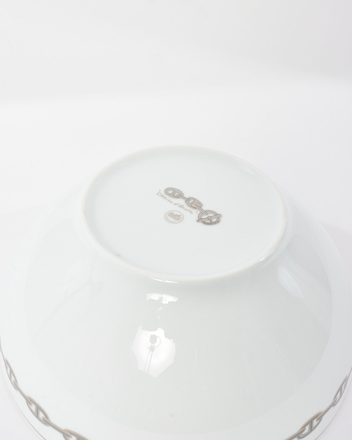 Hermès White 
Silver Chaine D
Ancre Bowl