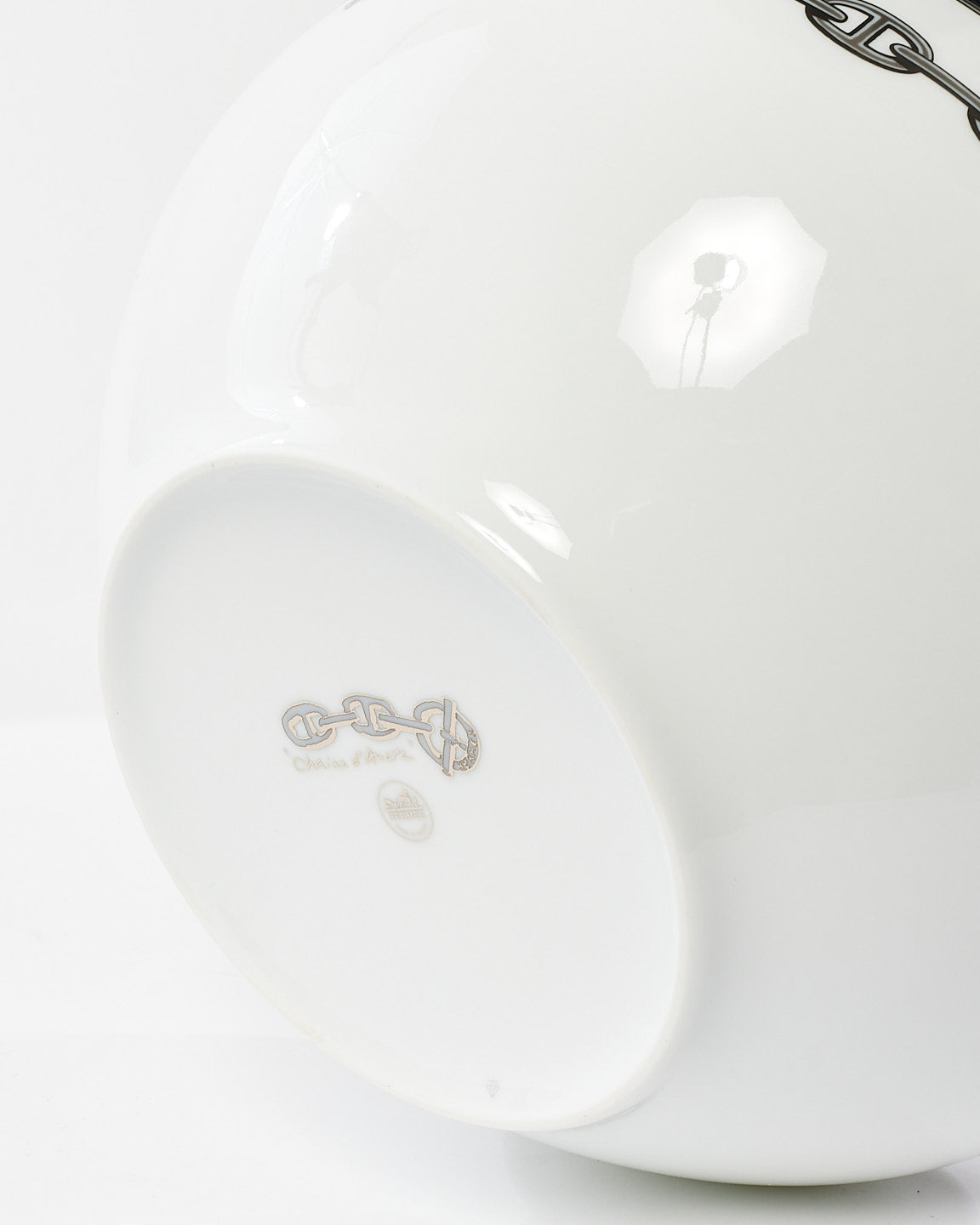 Hermès White 
Silver Chaine D
Ancre Bowl