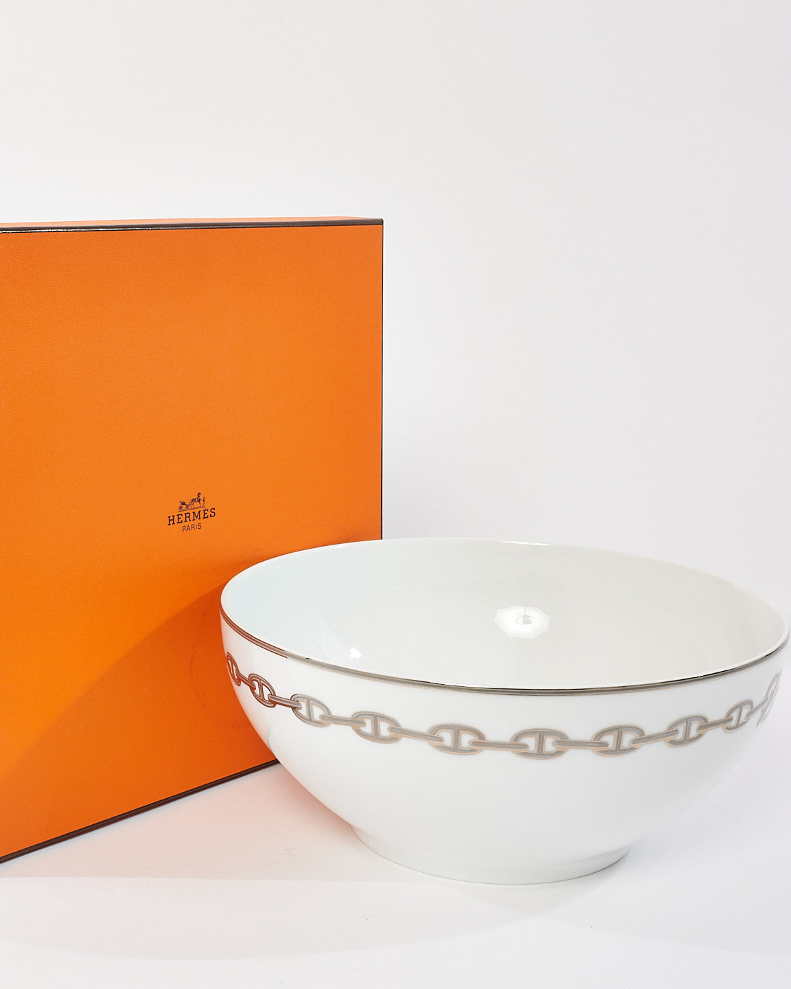 Hermès White 
Silver Chaine D
Ancre Bowl