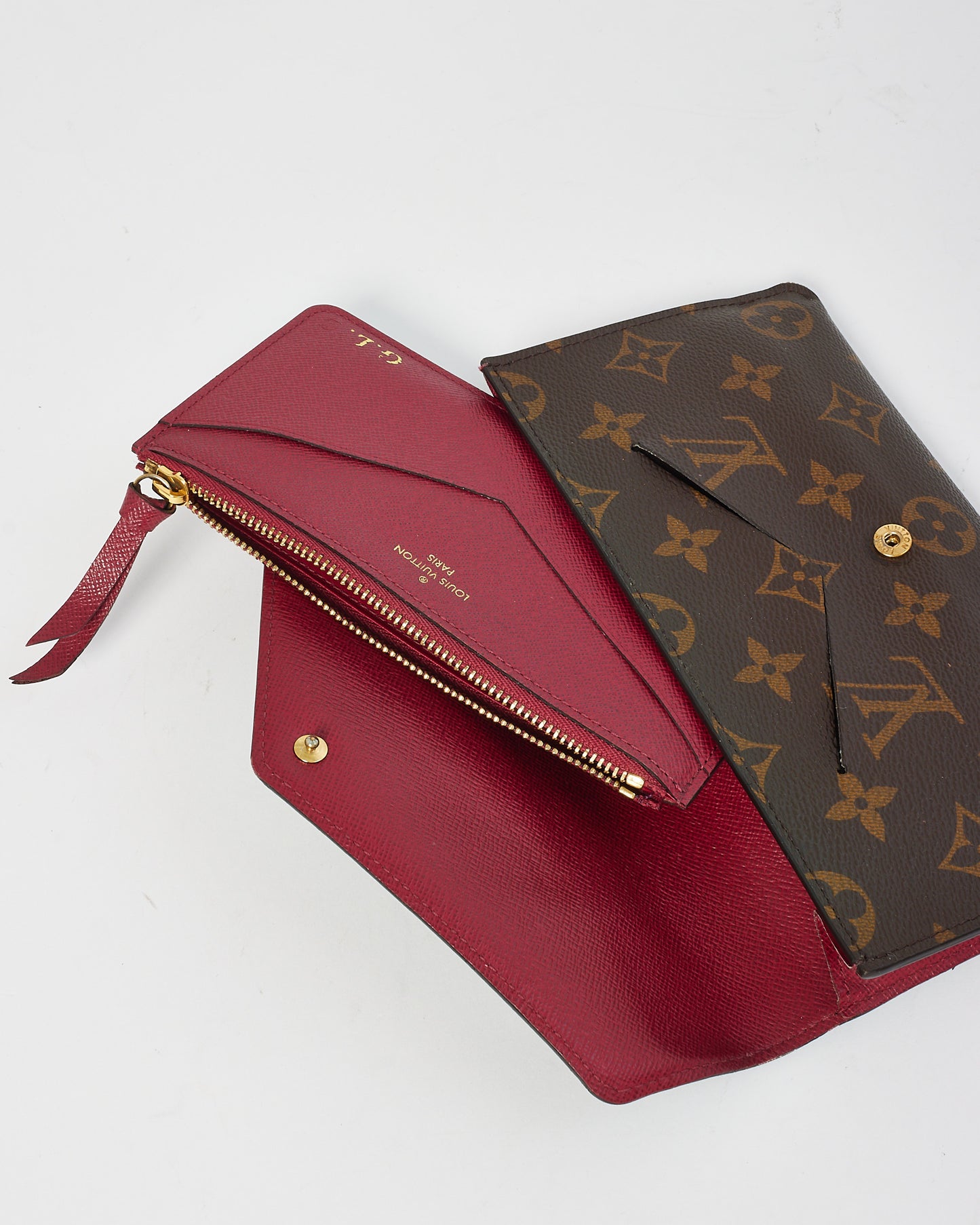 Louis Vuitton Monogram Coated Canvas Sarah Wallet