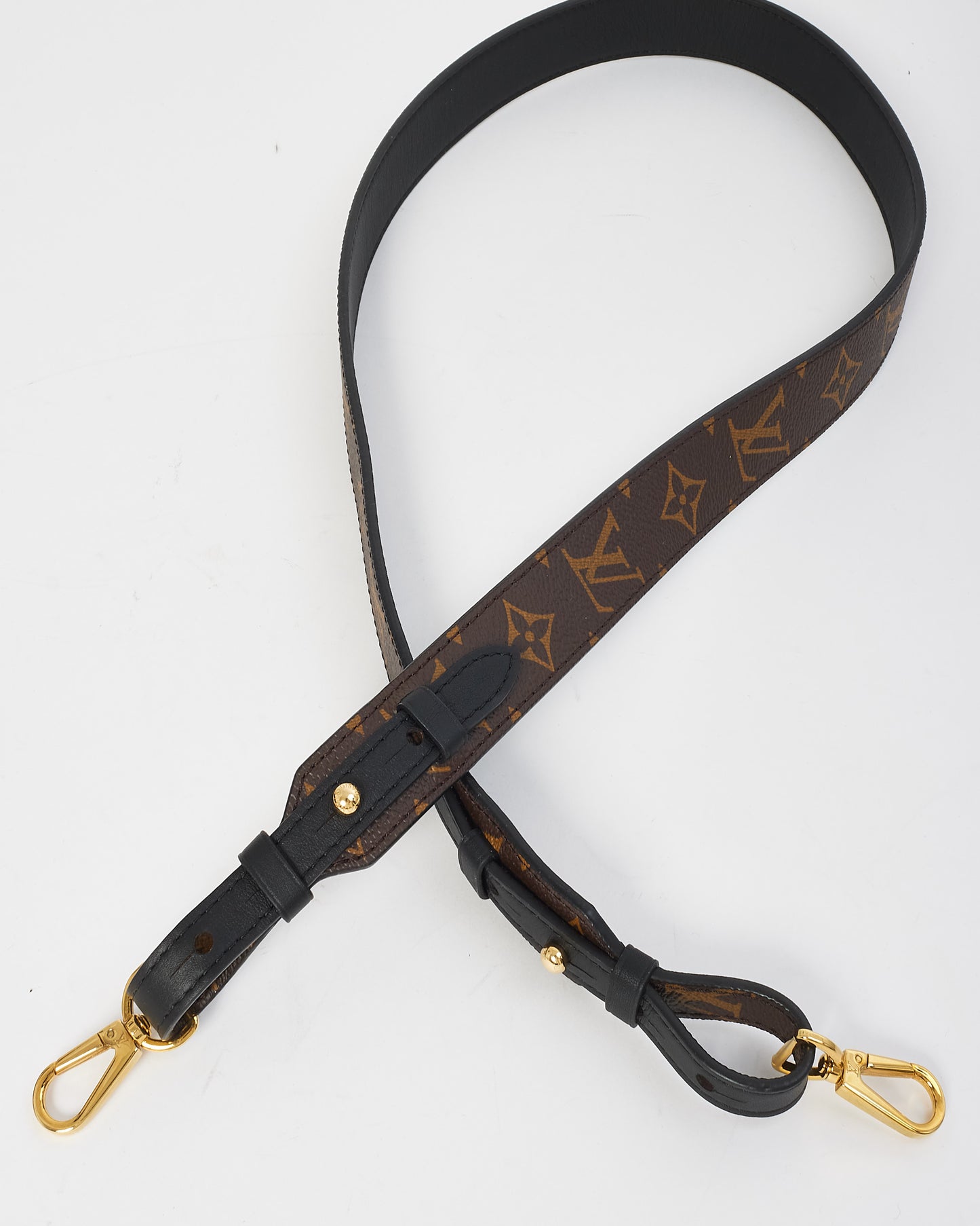 Louis Vuitton Black 
Monogram Canvas Thick Bandoulière Strap