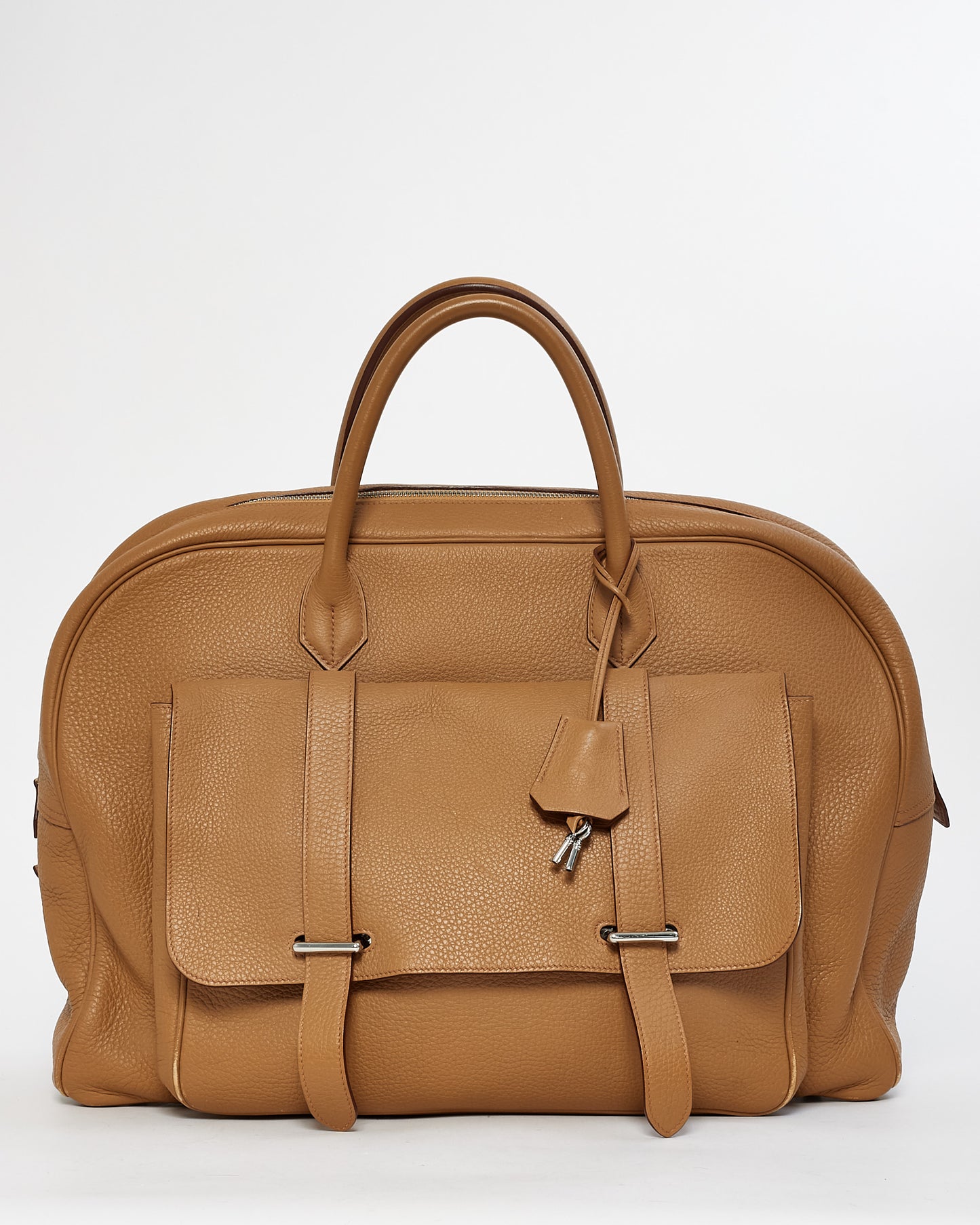 Hermès Tan Leather Steve Travel Bag