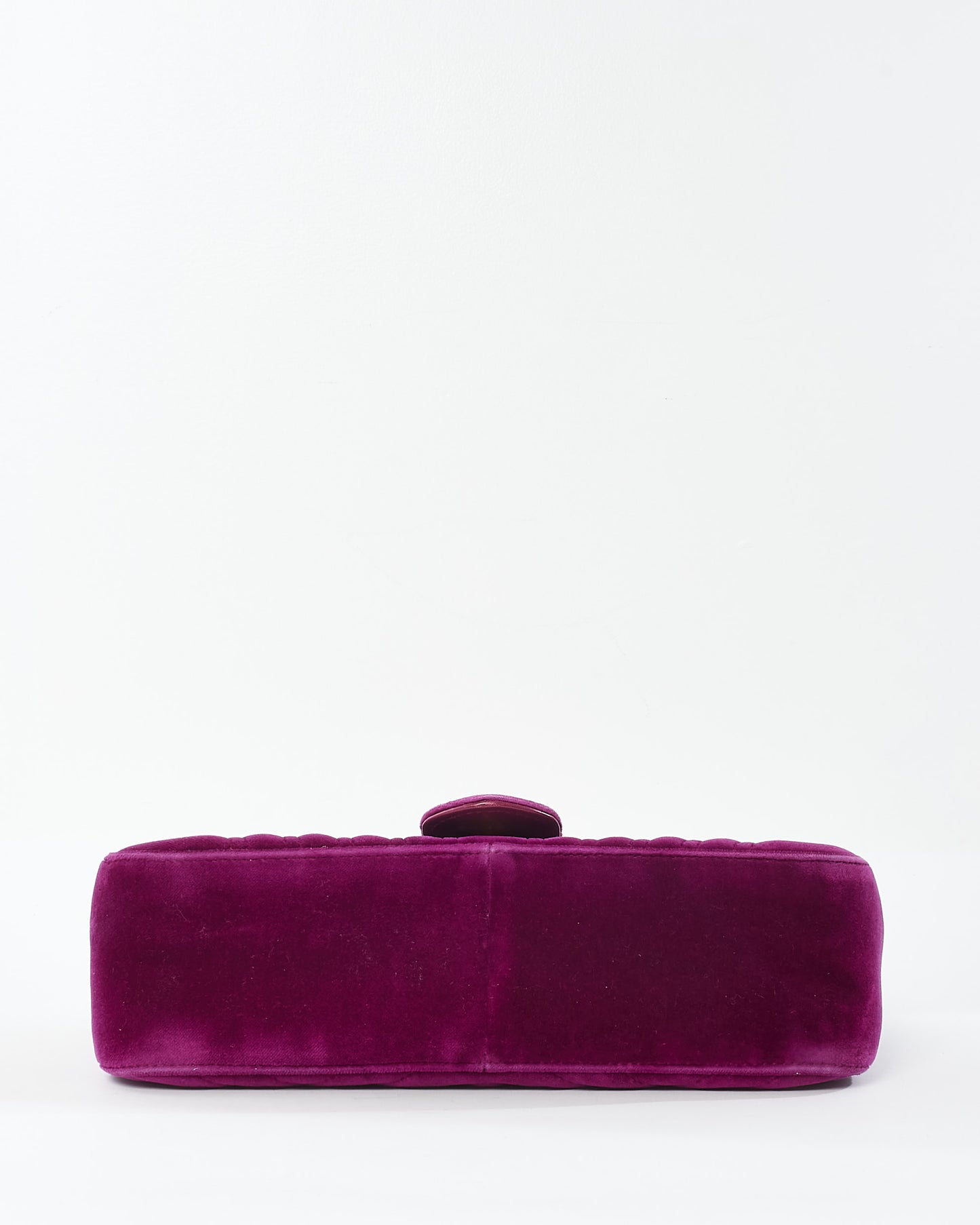 Gucci Purple Velvet Marmont Small Shoulder Bags