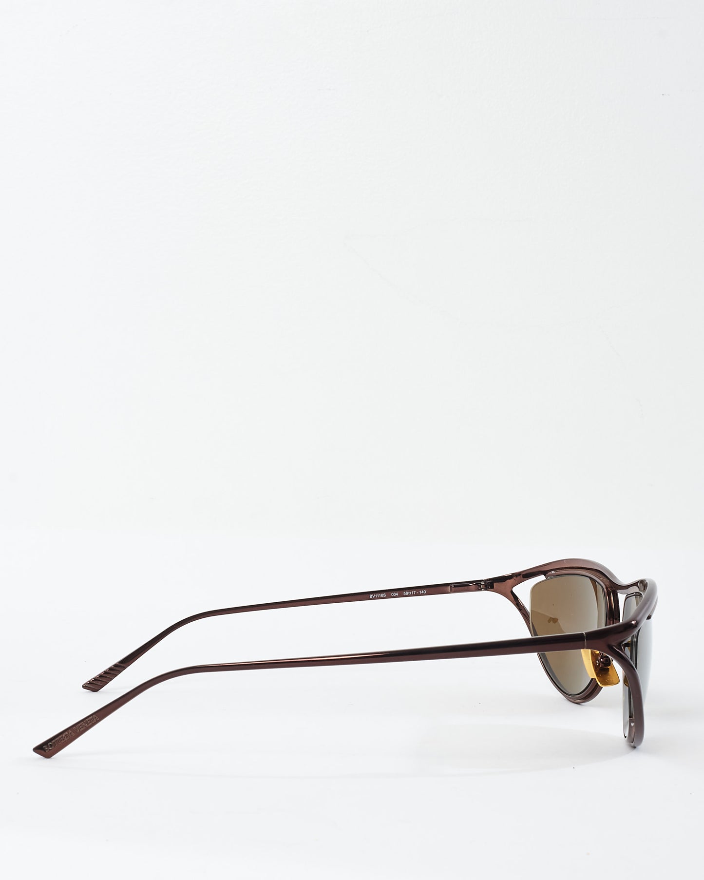 Bottega Veneta Brown Metal Cat.3 Sunglasses