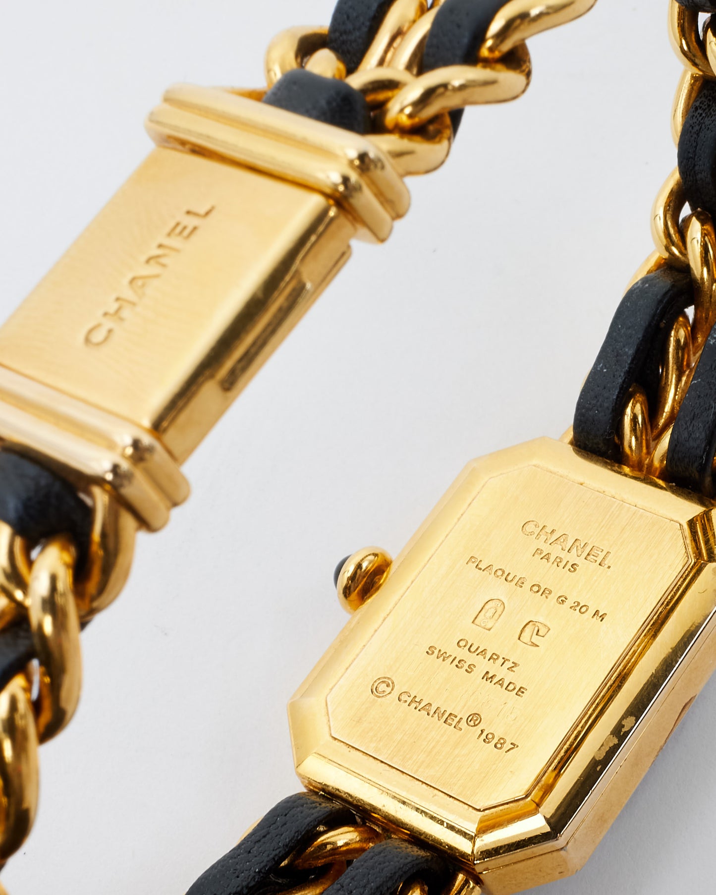 Chanel Vintage Gold and Black Première Édition Watch