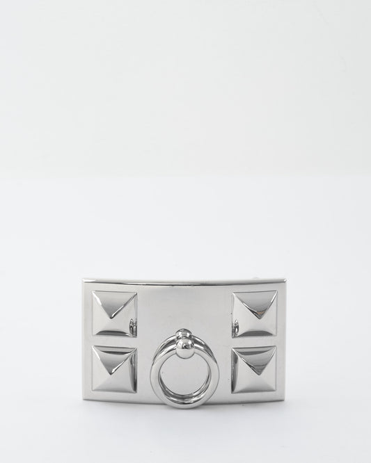 Hermès Silver Collier De Chien Belt Buckle