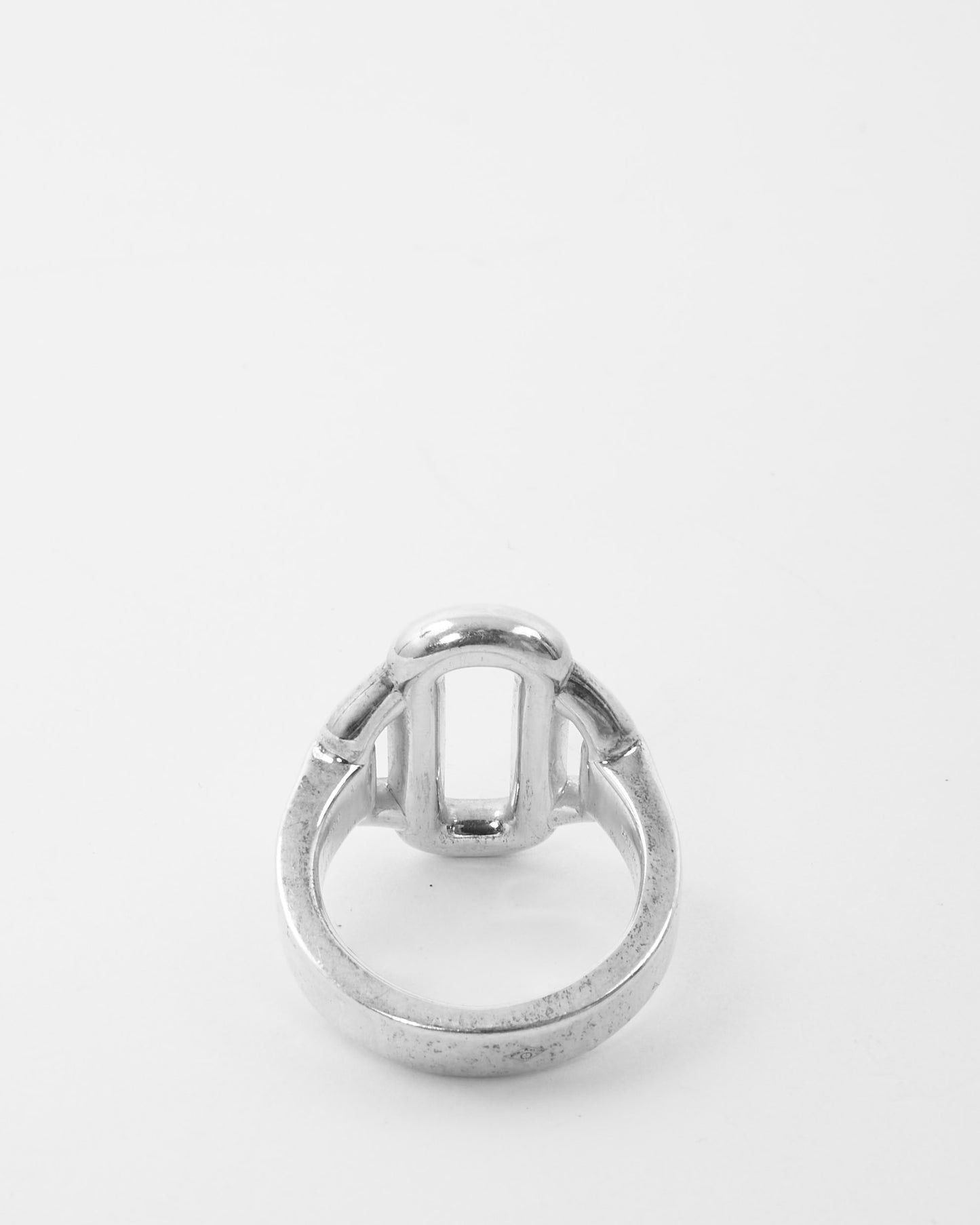 Hermès Silver Attelage Ring - 53