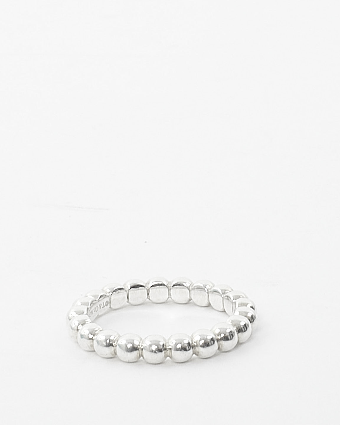 Tiffany 
Co. Silver Stackable Bead Ring - 5