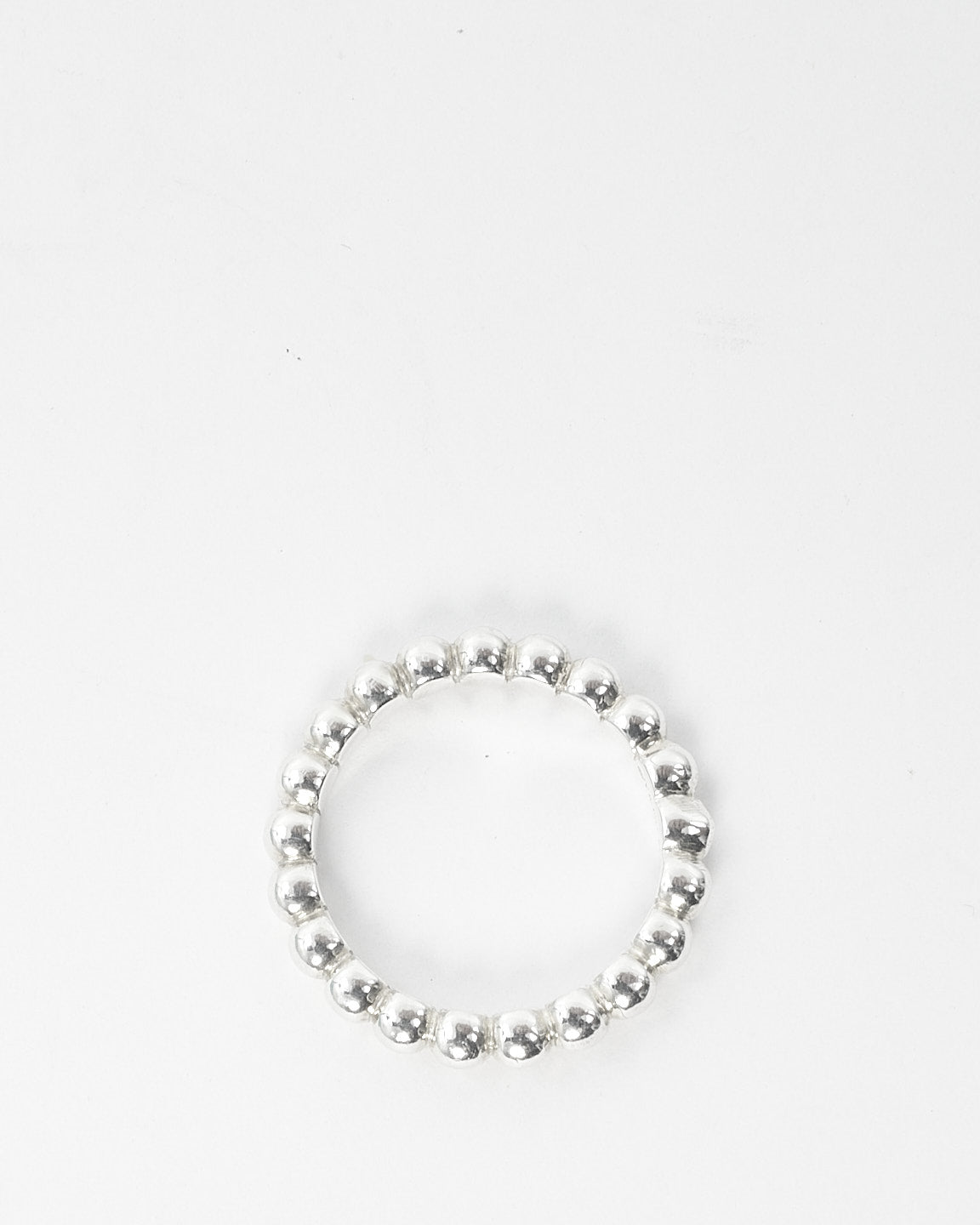 Tiffany 
Co. Silver Stackable Bead Ring - 5