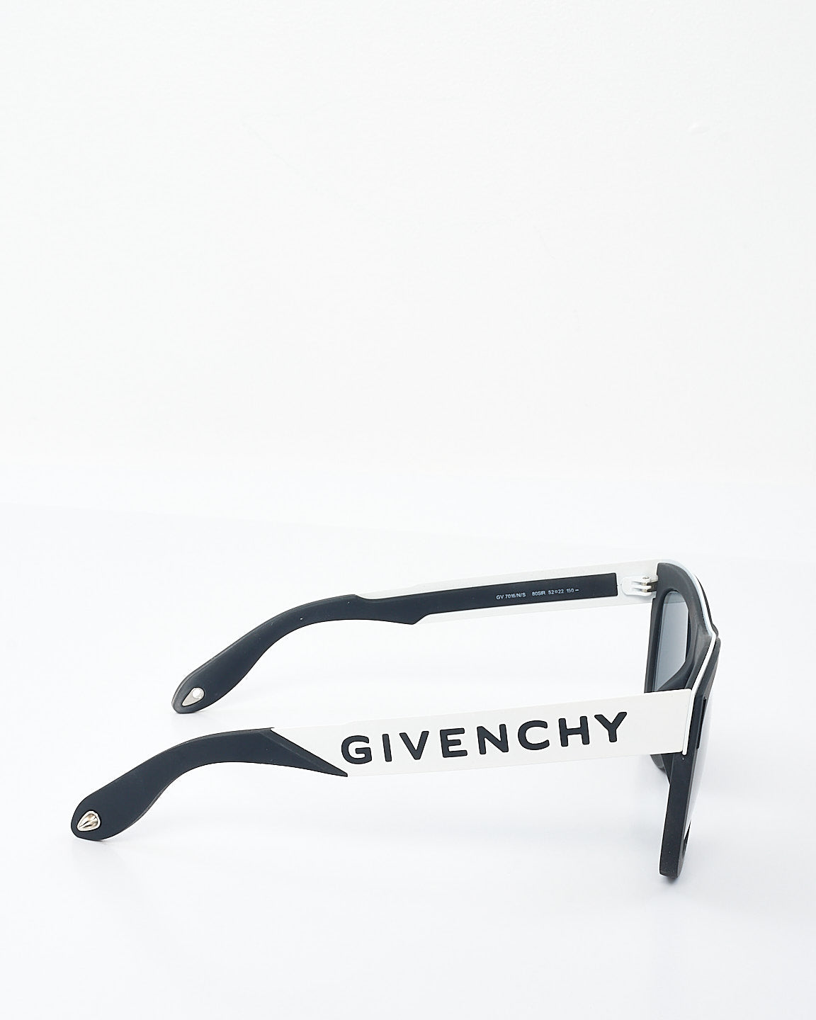 Givenchy Matte Black 
White Logo GV7016/N/S Sunglasses