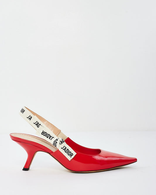 Dior Red Patent Leather J
Adior 60 MM Slingback Pumps - 39.5