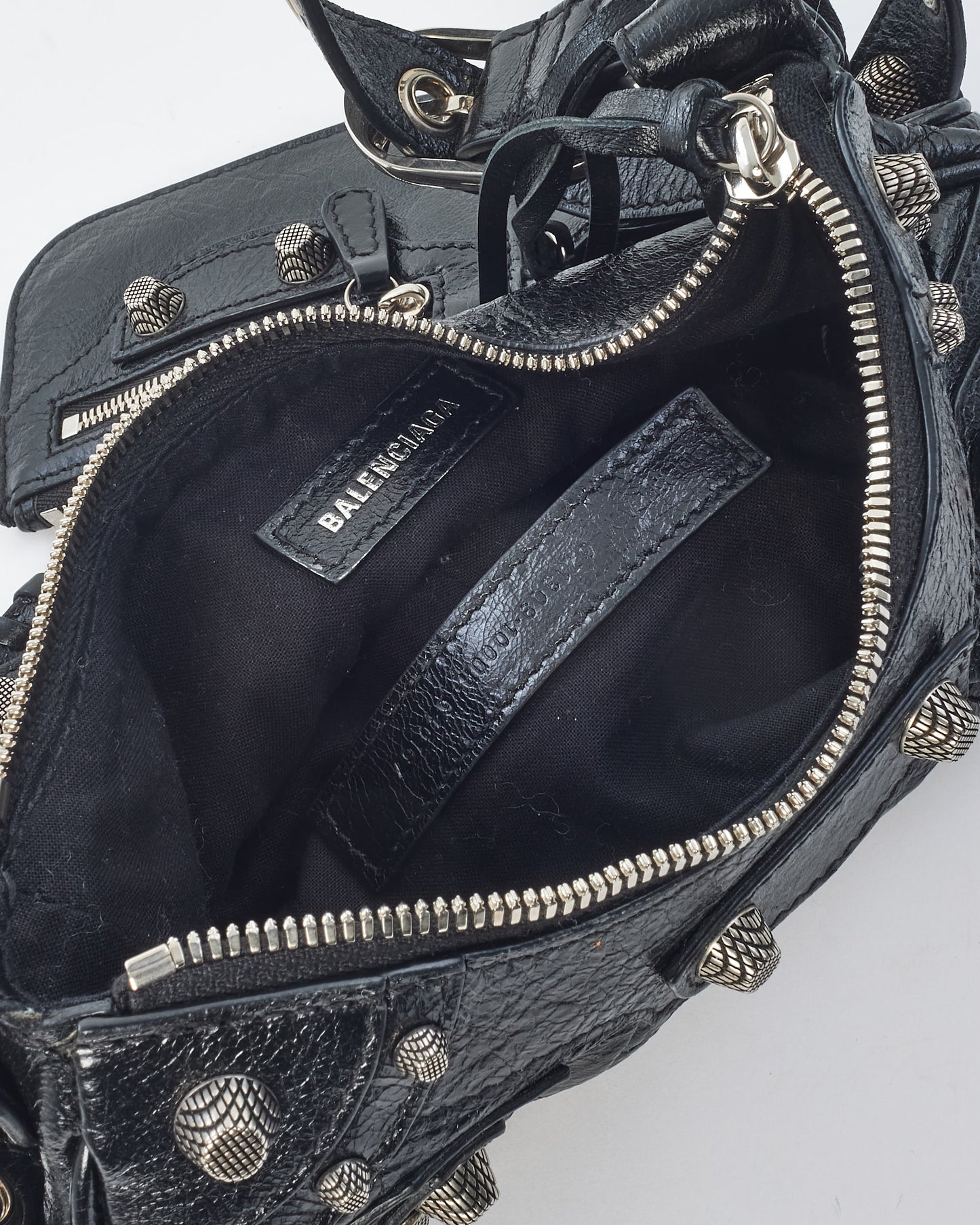 Balenciaga Black Leather Cagole XS Crossbody Bag