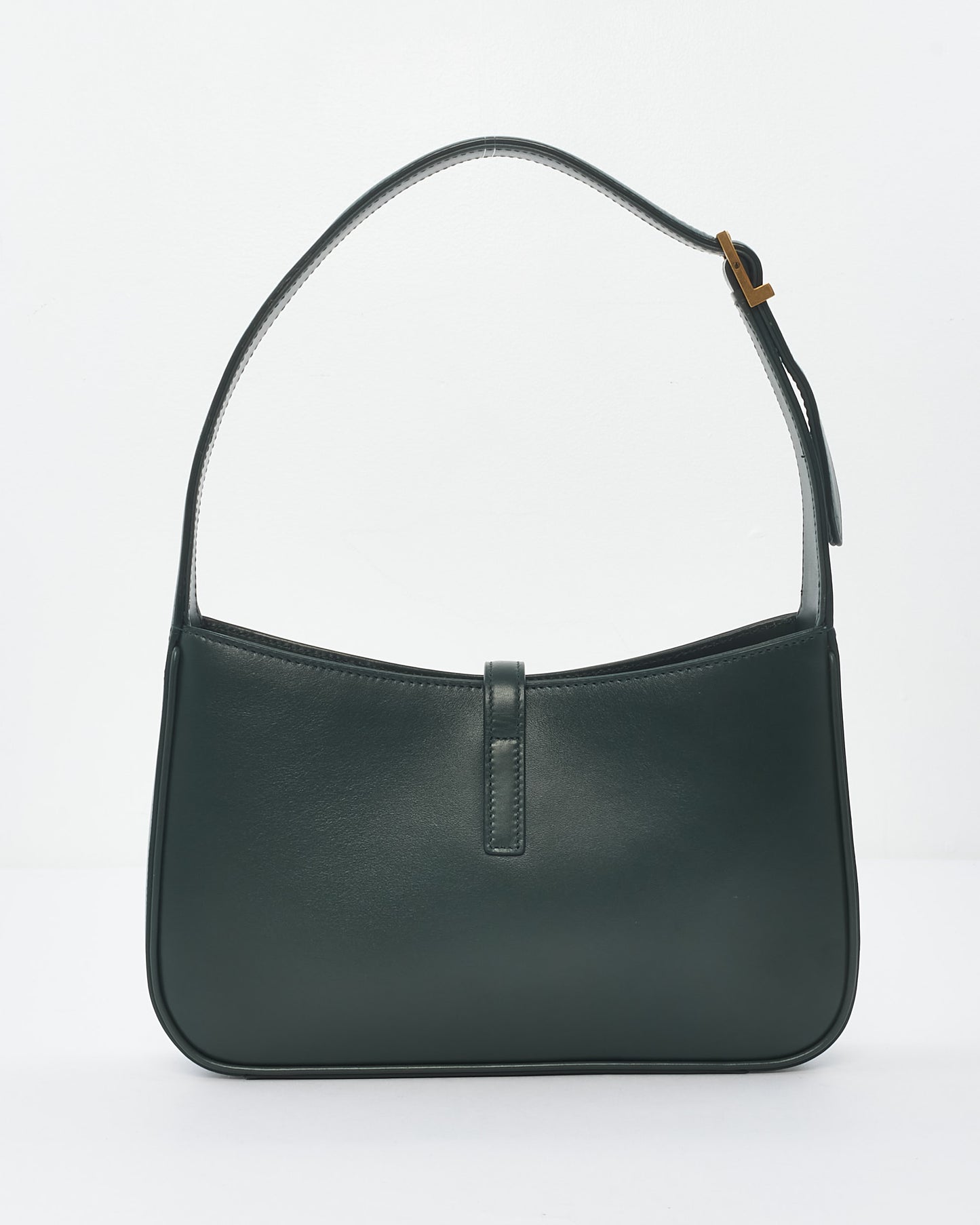 Saint Laurent Forest Green Leather 5 à 7 Hobo Shoulder Bag