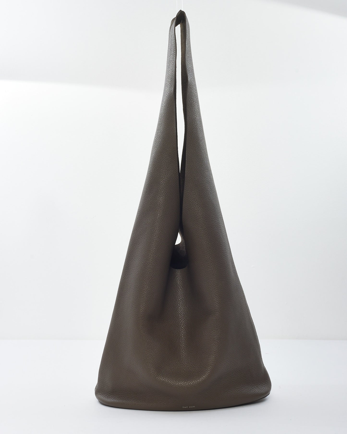 The Row Brown Leather Bindle Three Shoulder Bag