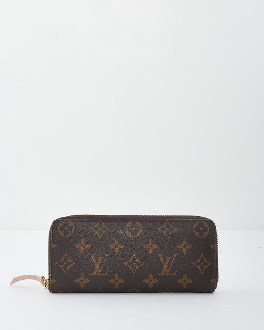 Louis Vuitton Monogram Canvas Pink Ballerine Clemence Wallet