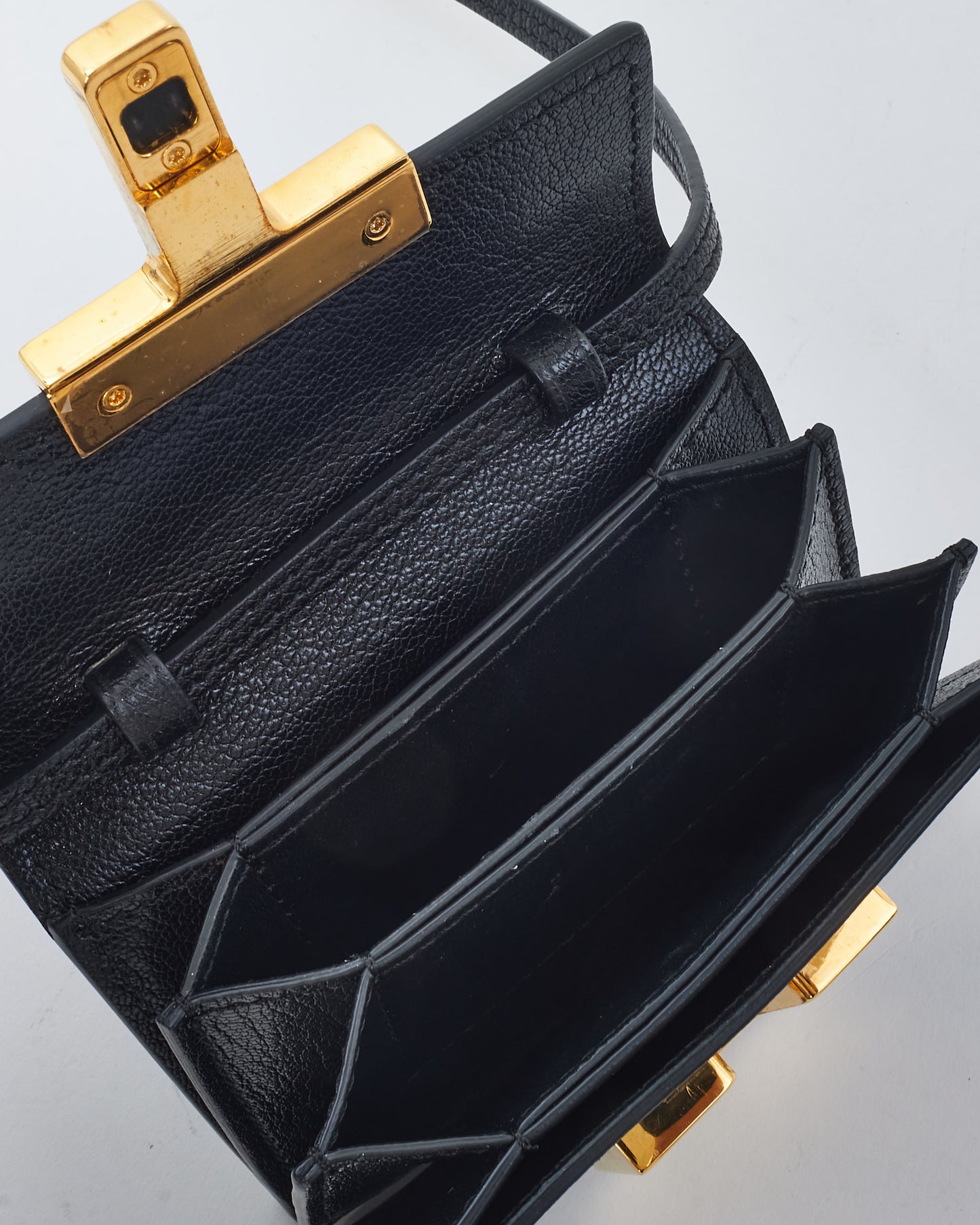 Tom Ford Black Leather Mini Crossbody Bag