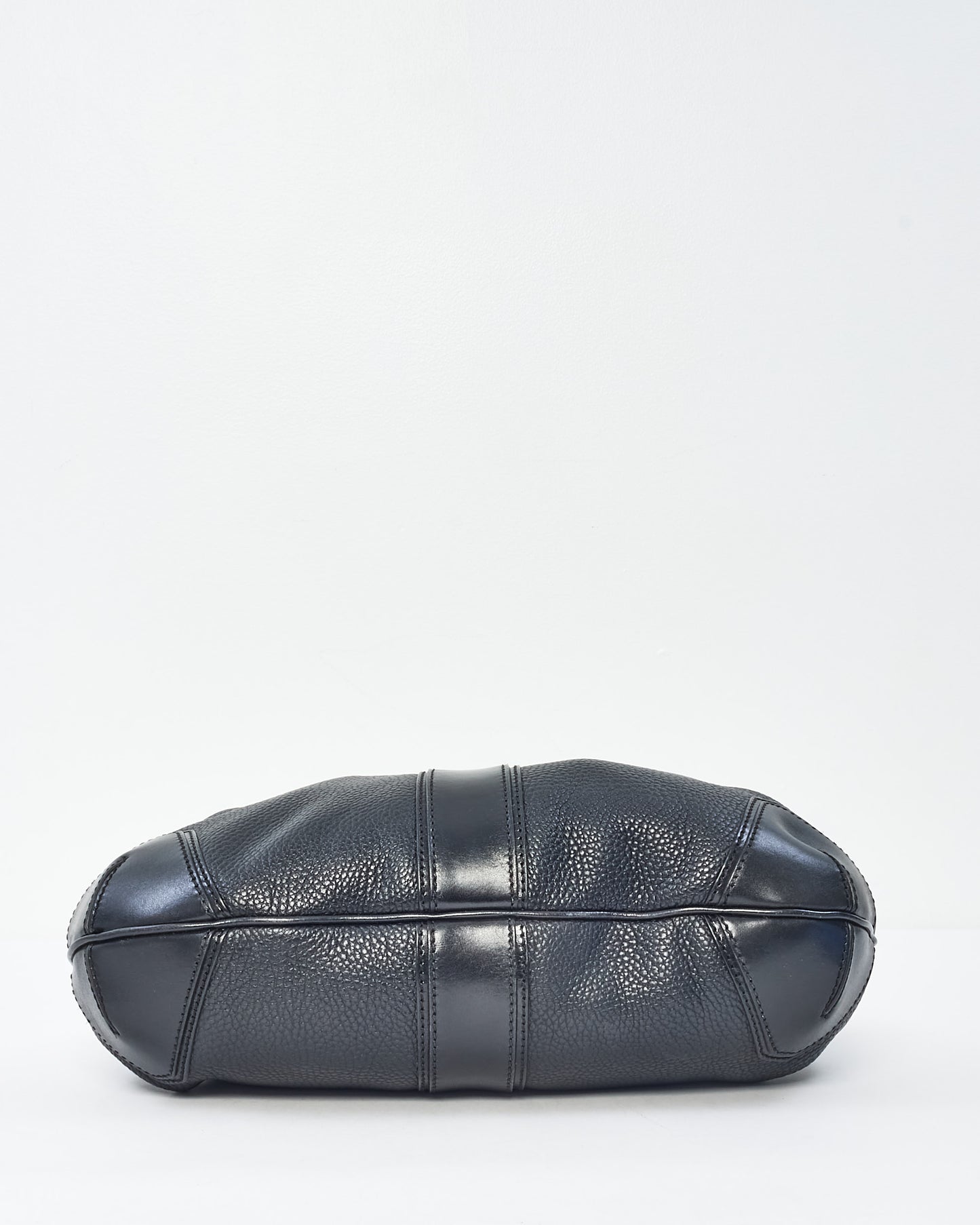 Burberry Black Leather Willenmore Hobo Bag