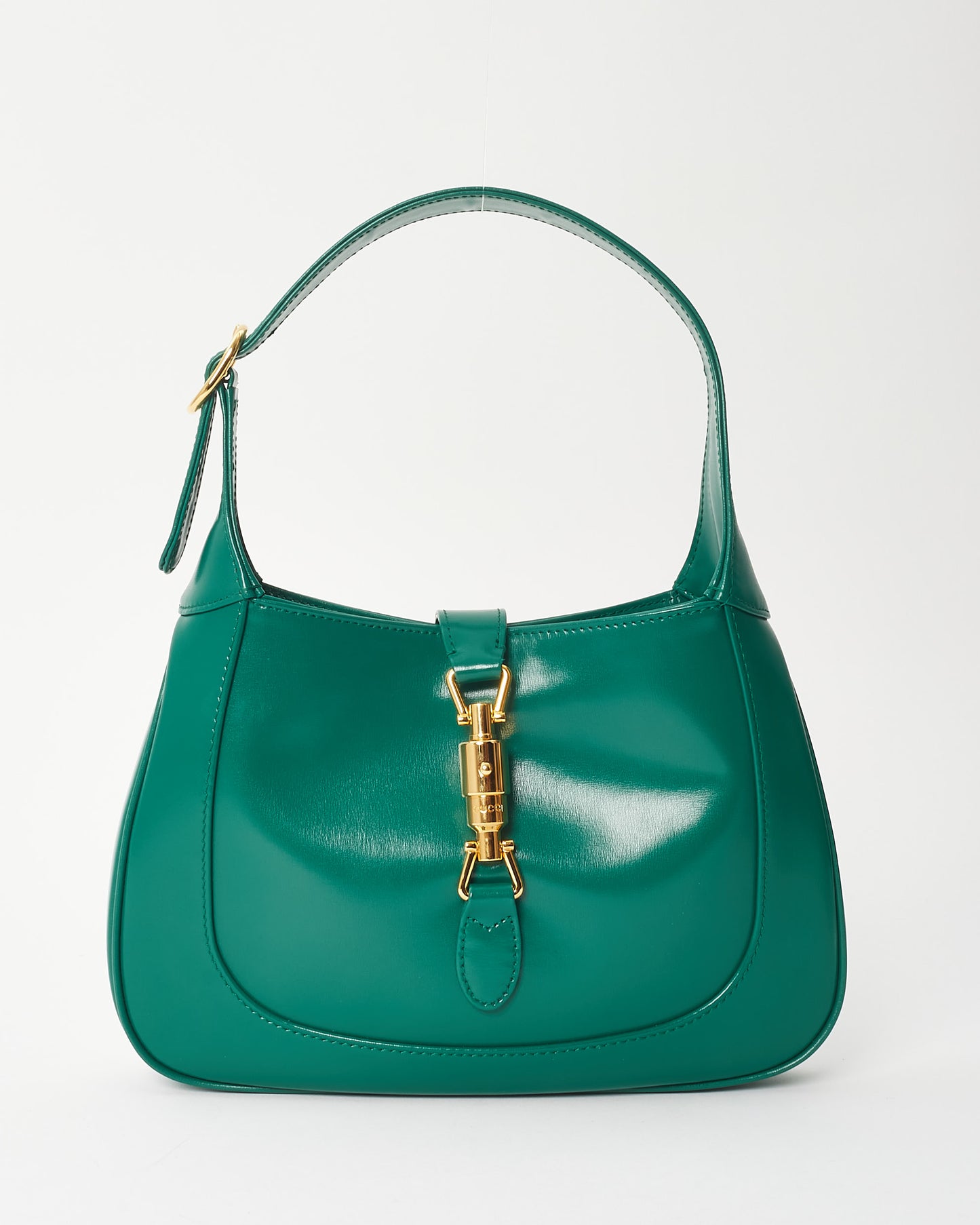 Gucci Emerald Green Leather Small Jackie Shoulder Bag