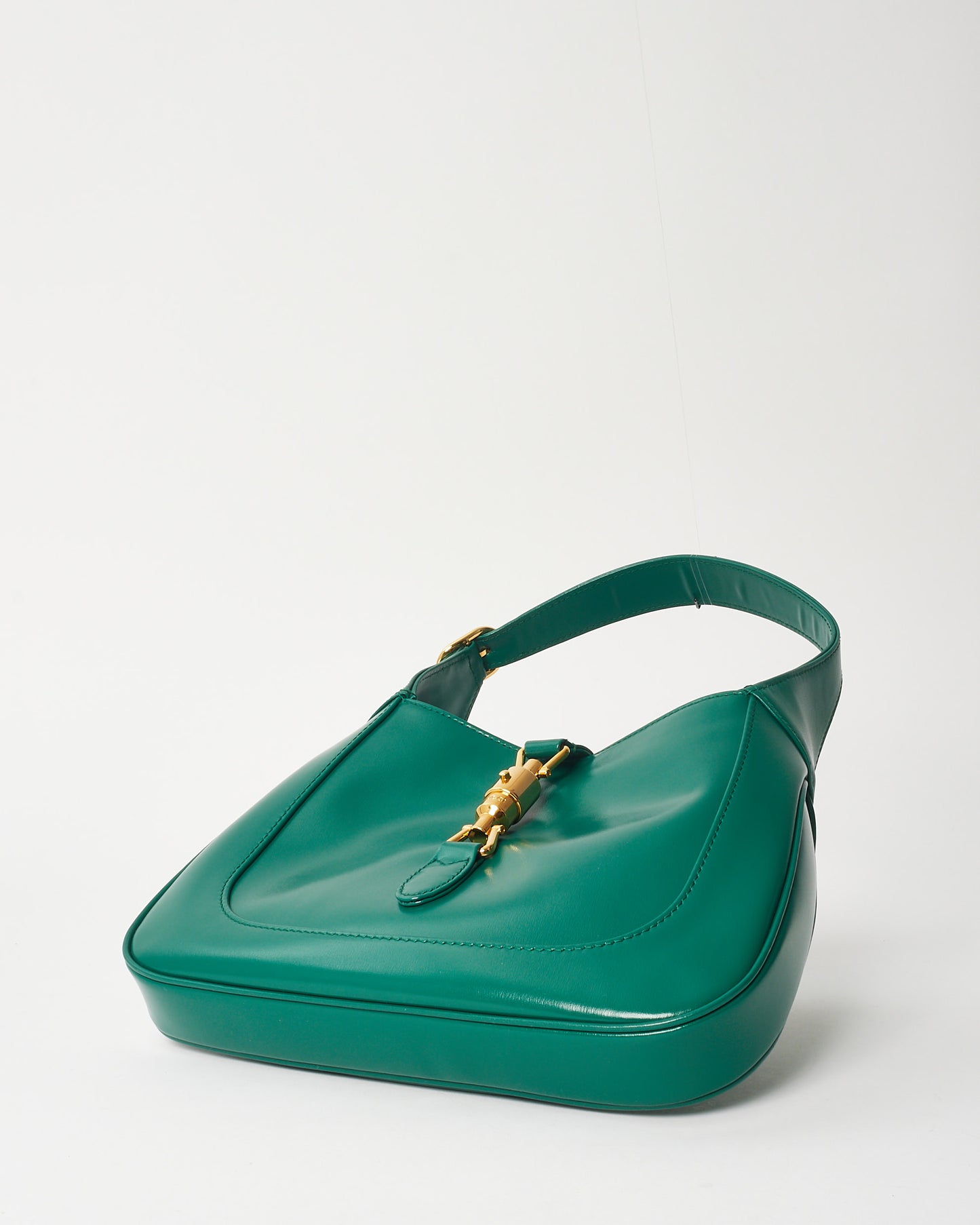 Gucci Emerald Green Leather Small Jackie Shoulder Bag