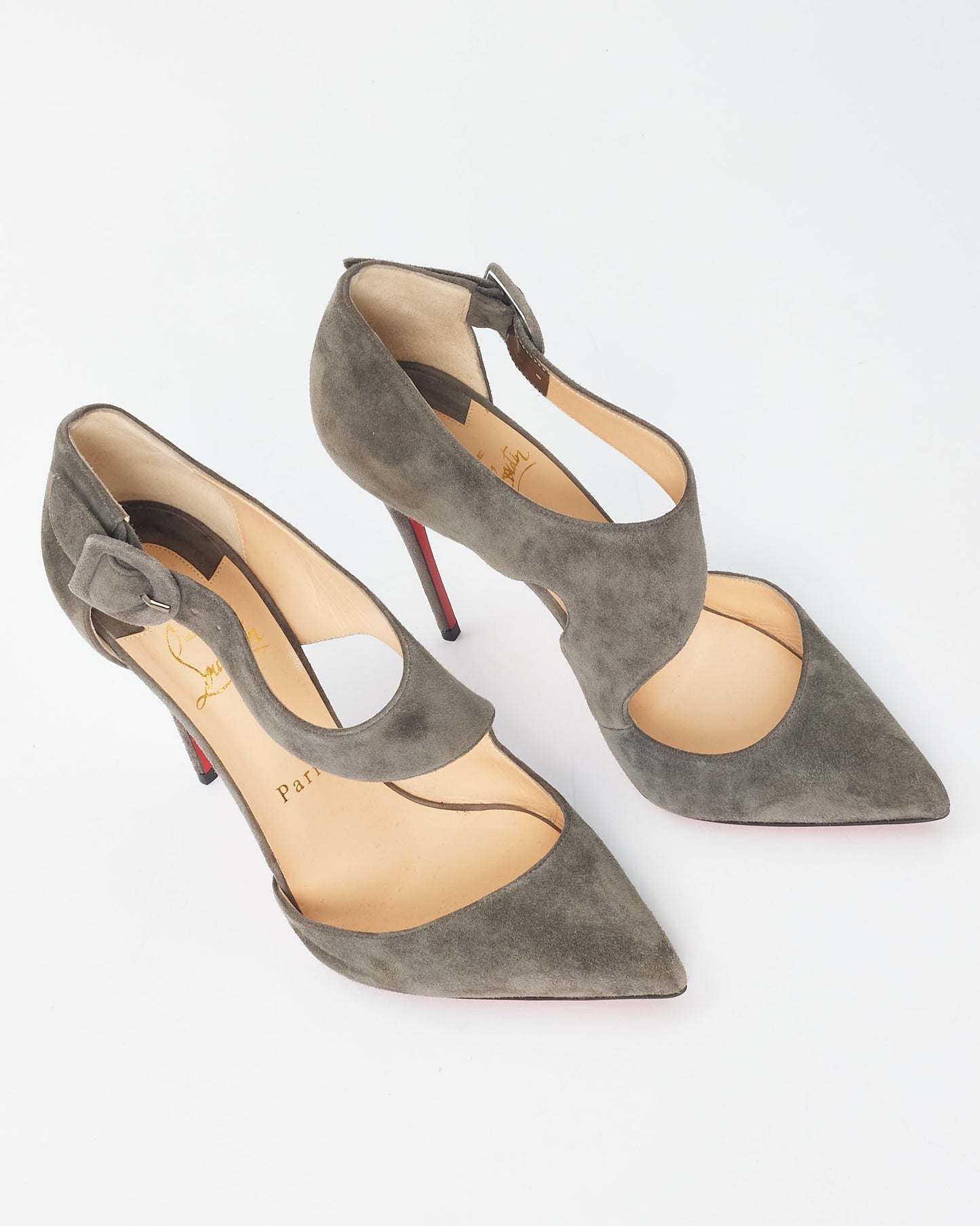 Christian Louboutin Grey Suede D
Orsay Pumps - 37.5