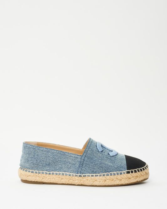 Chanel Denim CC Logo Espadrilles - 38