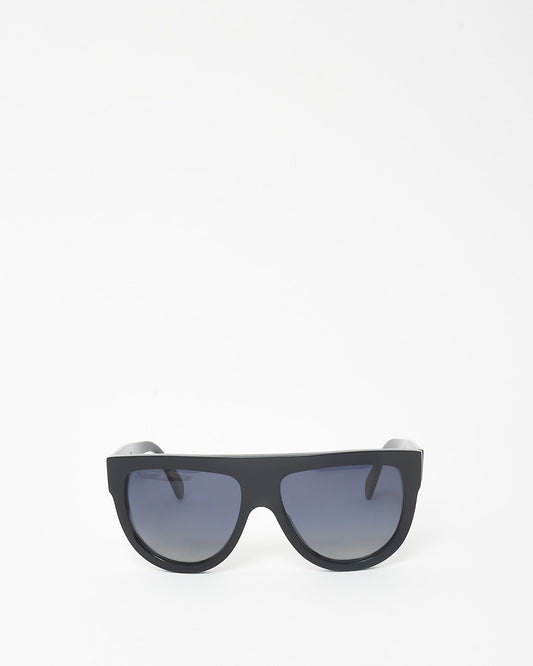 Celine Black Acetate Flat Top CL400IN Oversized Sunglasses