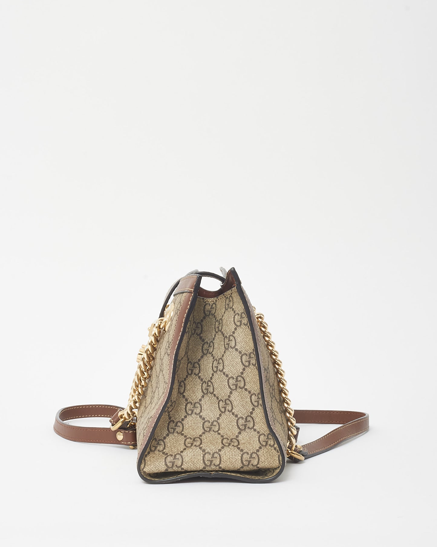 Gucci GG Supreme Monogram Canvas Small Padlock Shoulder Bag