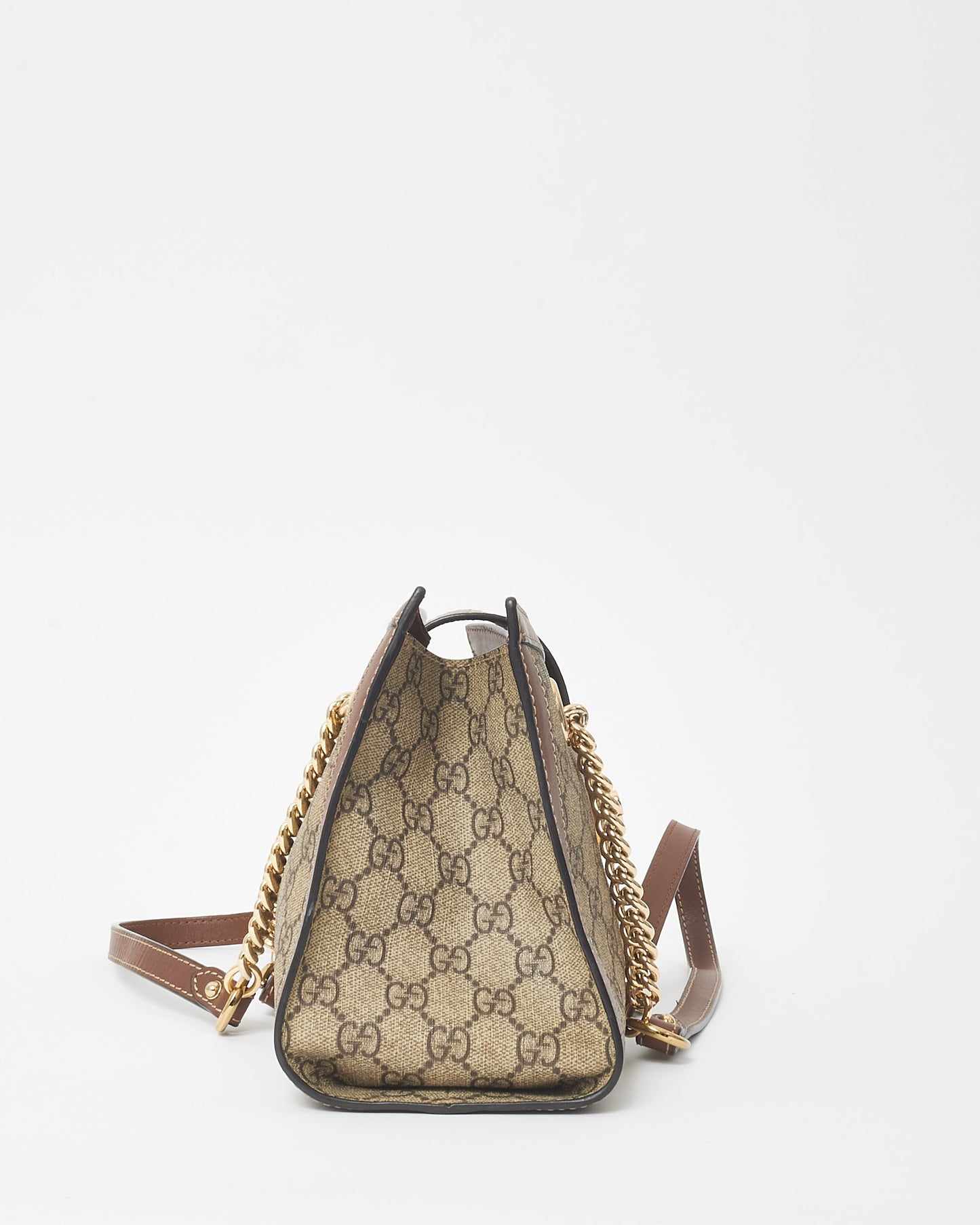 Gucci GG Supreme Monogram Canvas Small Padlock Shoulder Bag