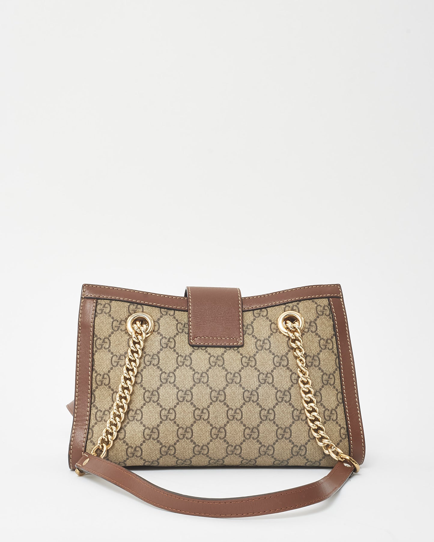 Gucci GG Supreme Monogram Canvas Small Padlock Shoulder Bag