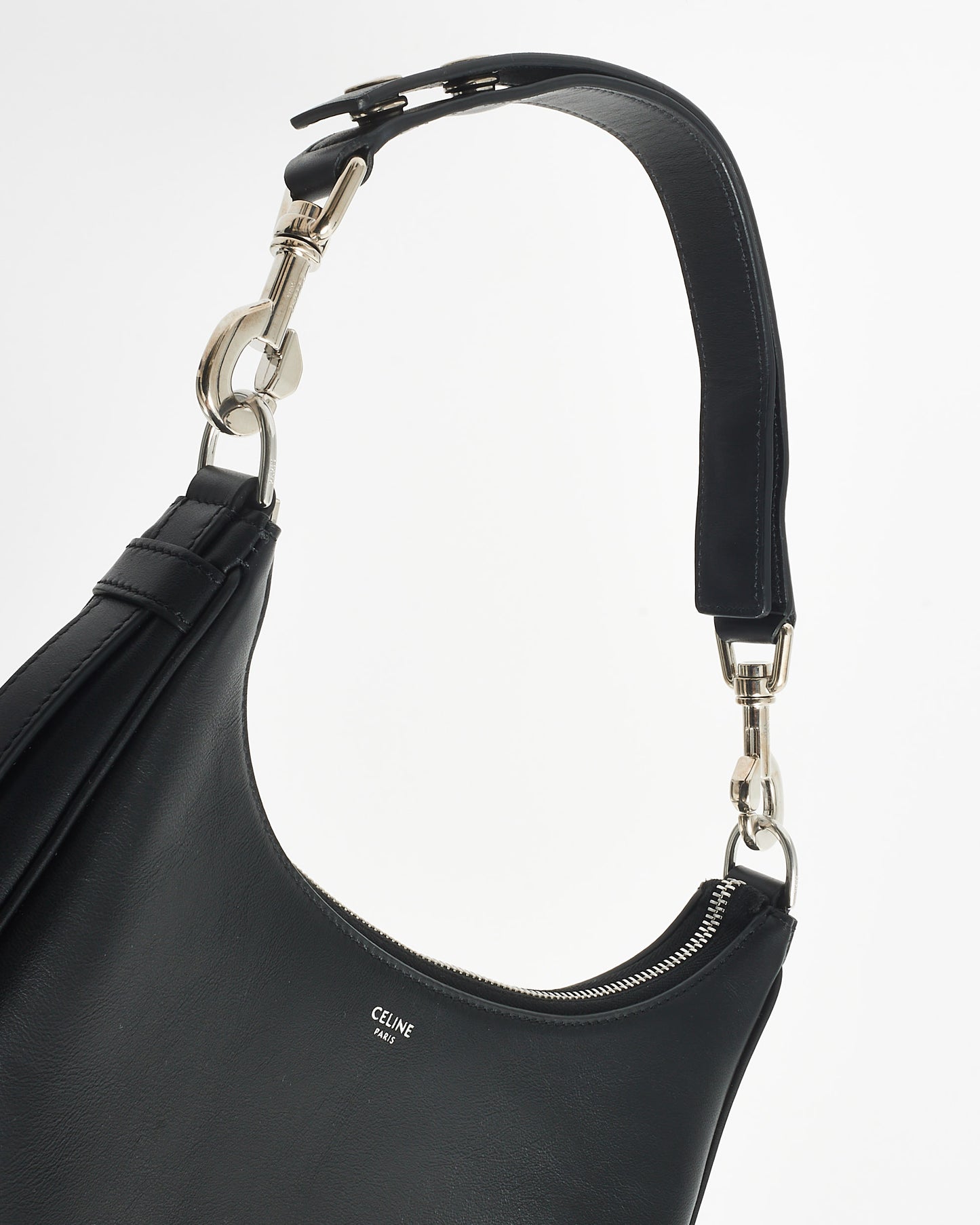 Celine Black Leather Ava Shoulder Bag