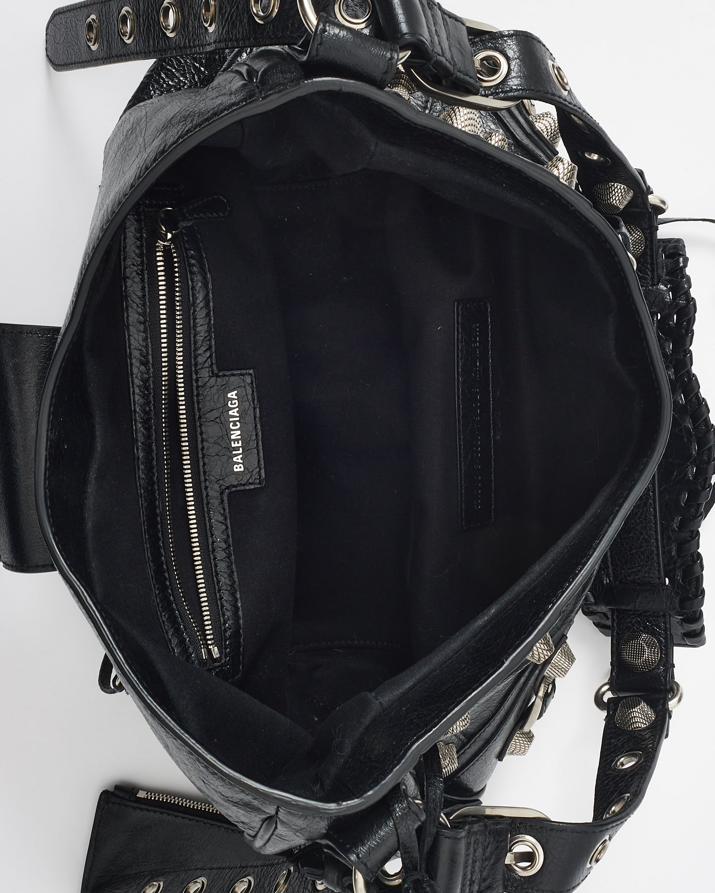 Balenciaga Black Leather Large Le Cagole Shoulder Bag